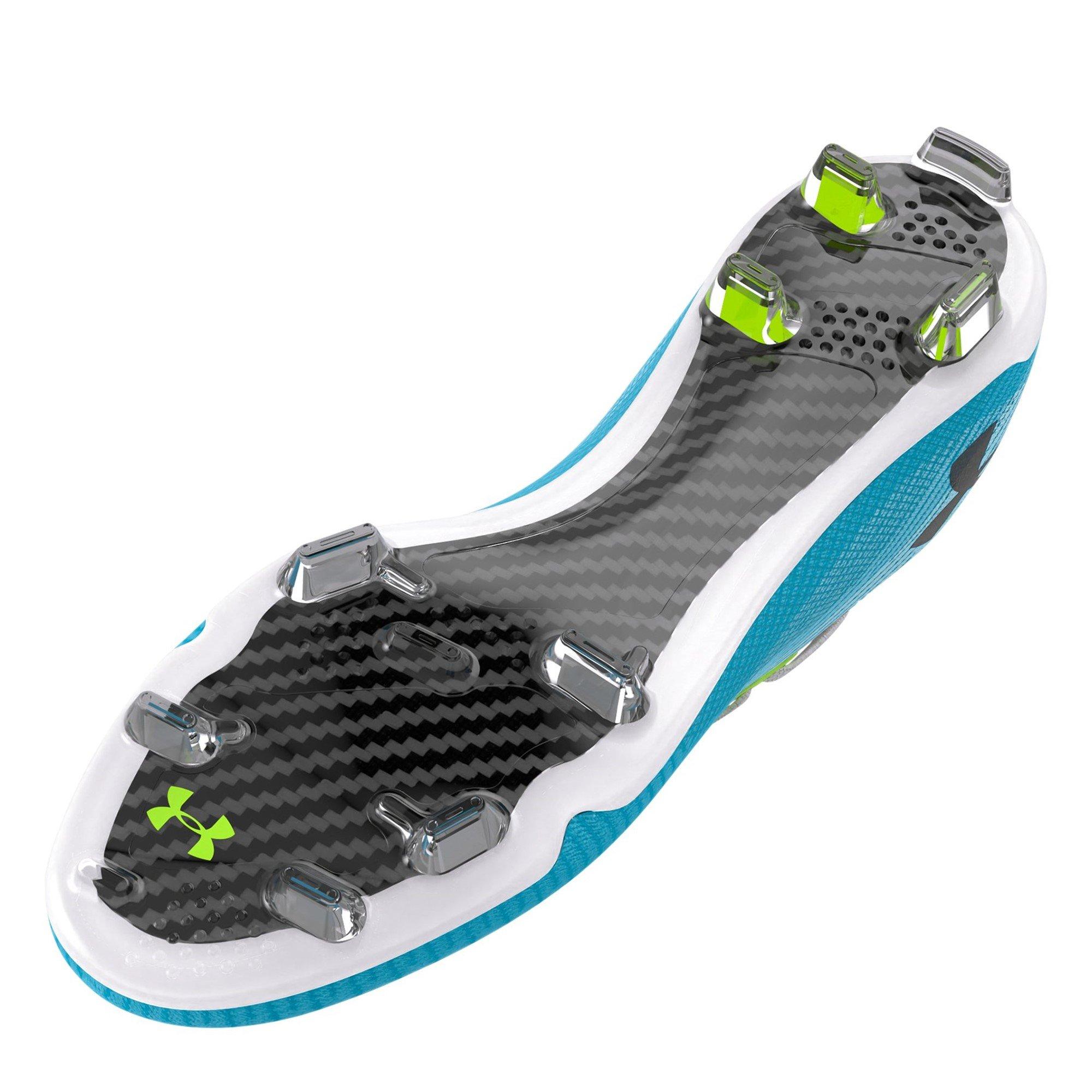 White/Capri - Under Armour - Armour Shadow Elite 2 Womens Firm Ground Football Boots - 3