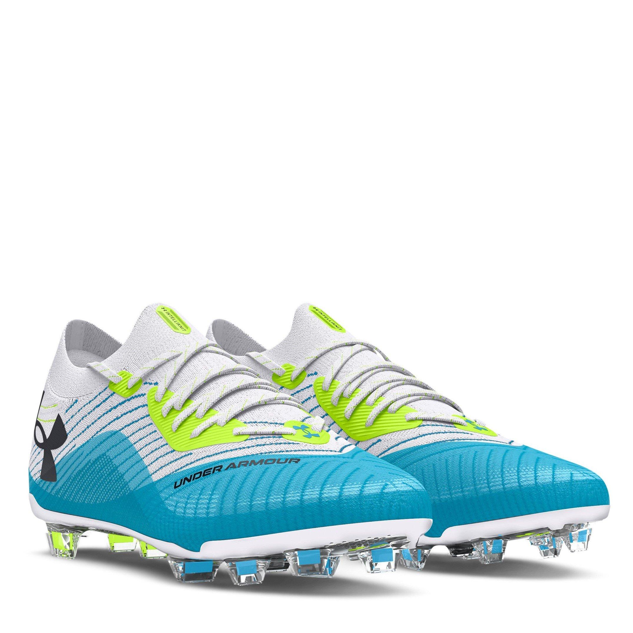 White/Capri - Under Armour - Armour Shadow Elite 2 Womens Firm Ground Football Boots - 5