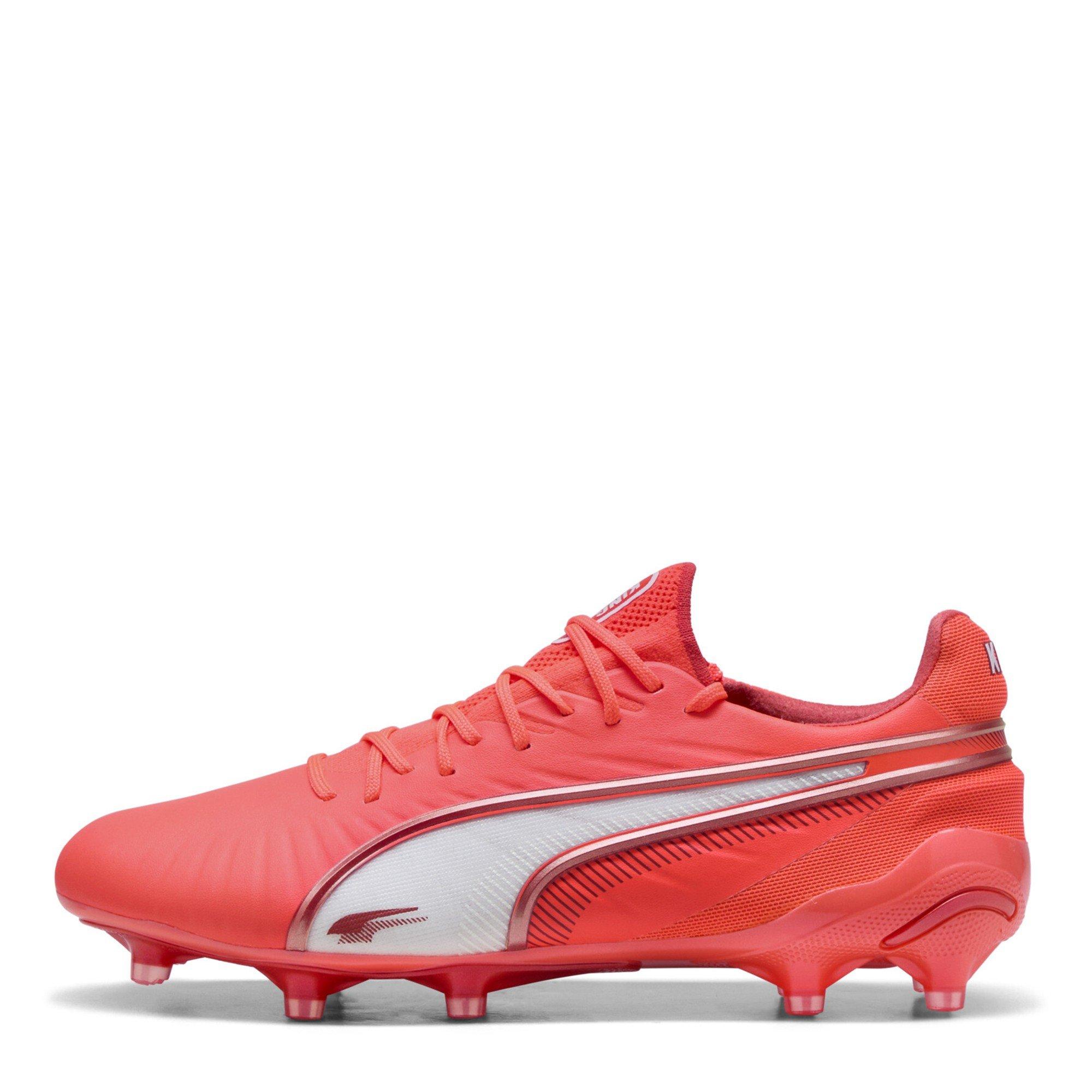 White-Red Fire - Puma - King Ultimate.1 Firm Ground Football Boots Womens - 2