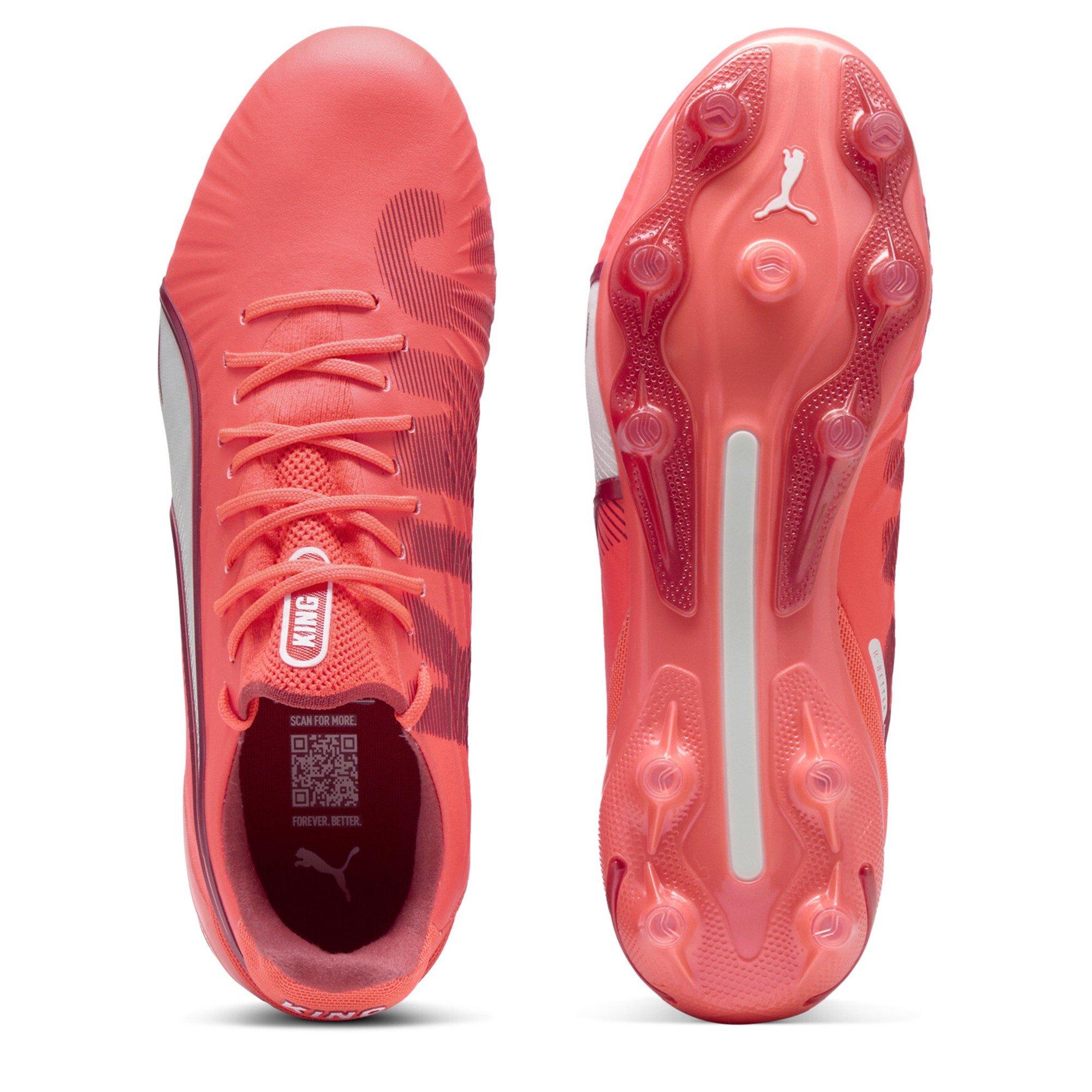 White-Red Fire - Puma - King Ultimate.1 Firm Ground Football Boots Womens - 3