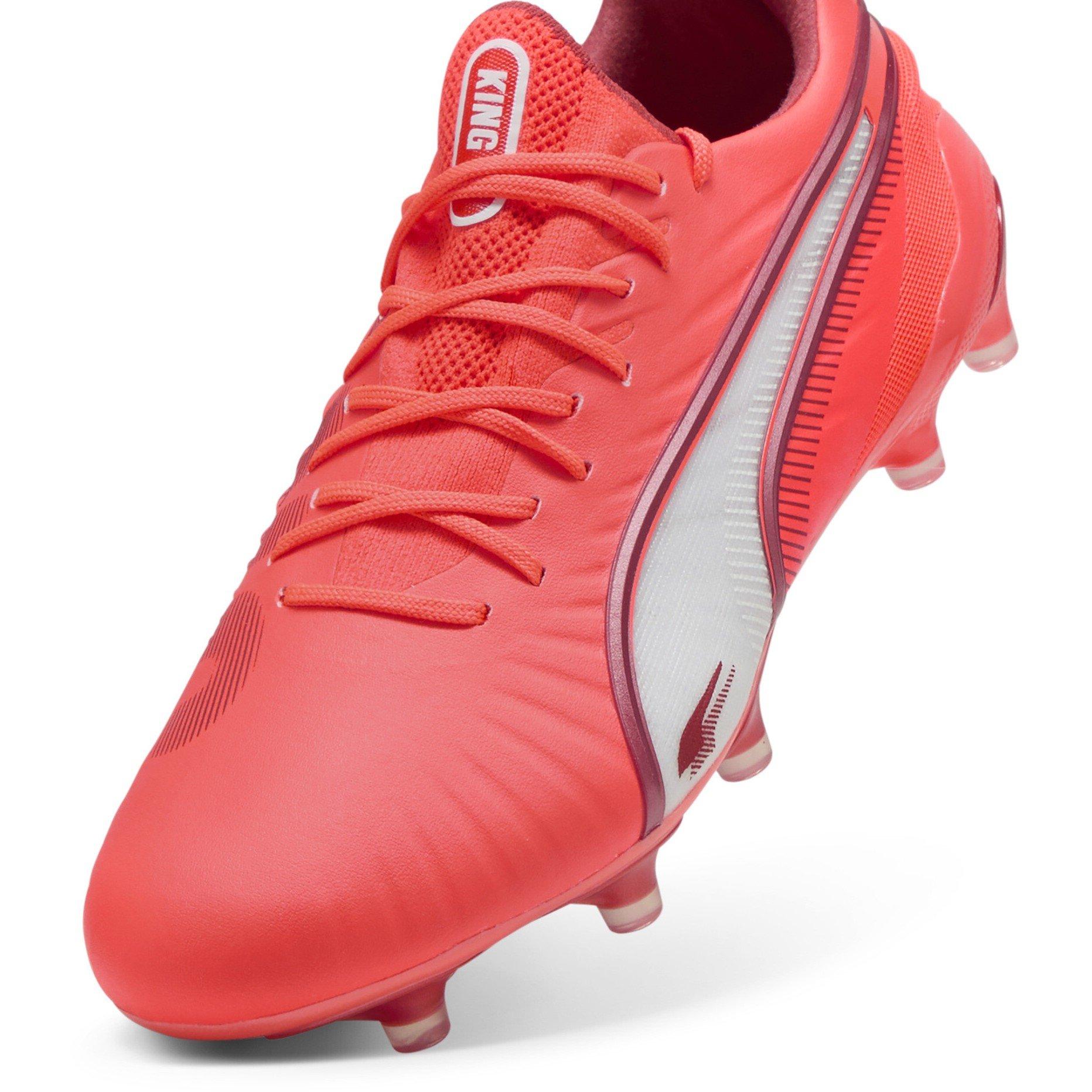 White-Red Fire - Puma - King Ultimate.1 Firm Ground Football Boots Womens - 6