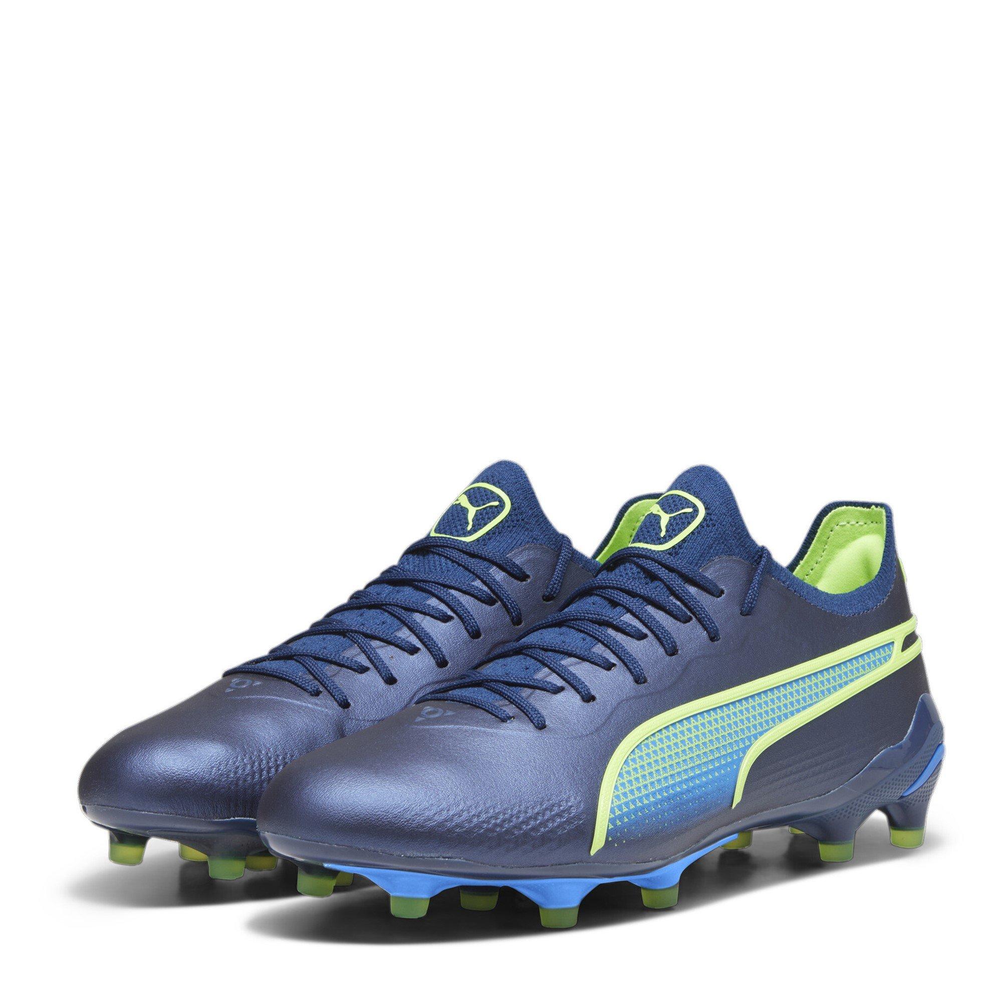 Blue/Green - Puma - King Ultimate.1 Firm Ground Football Boots Womens - 1