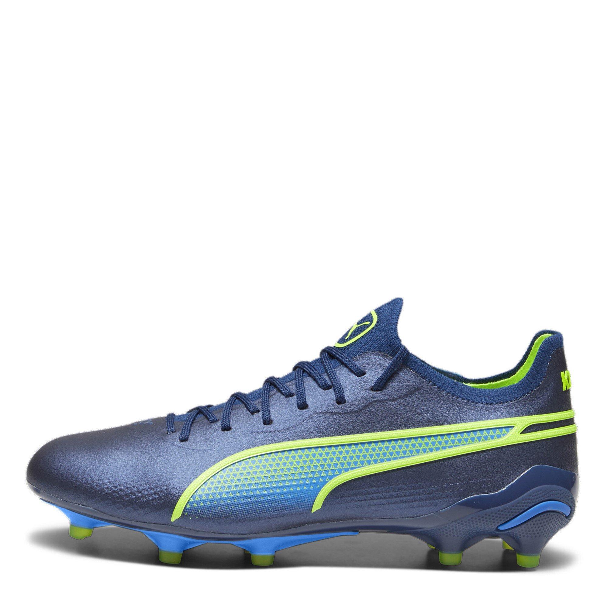 Blå/Grøn - Puma - King Ultimate.1 Firm Ground Football Boots Womens - 2