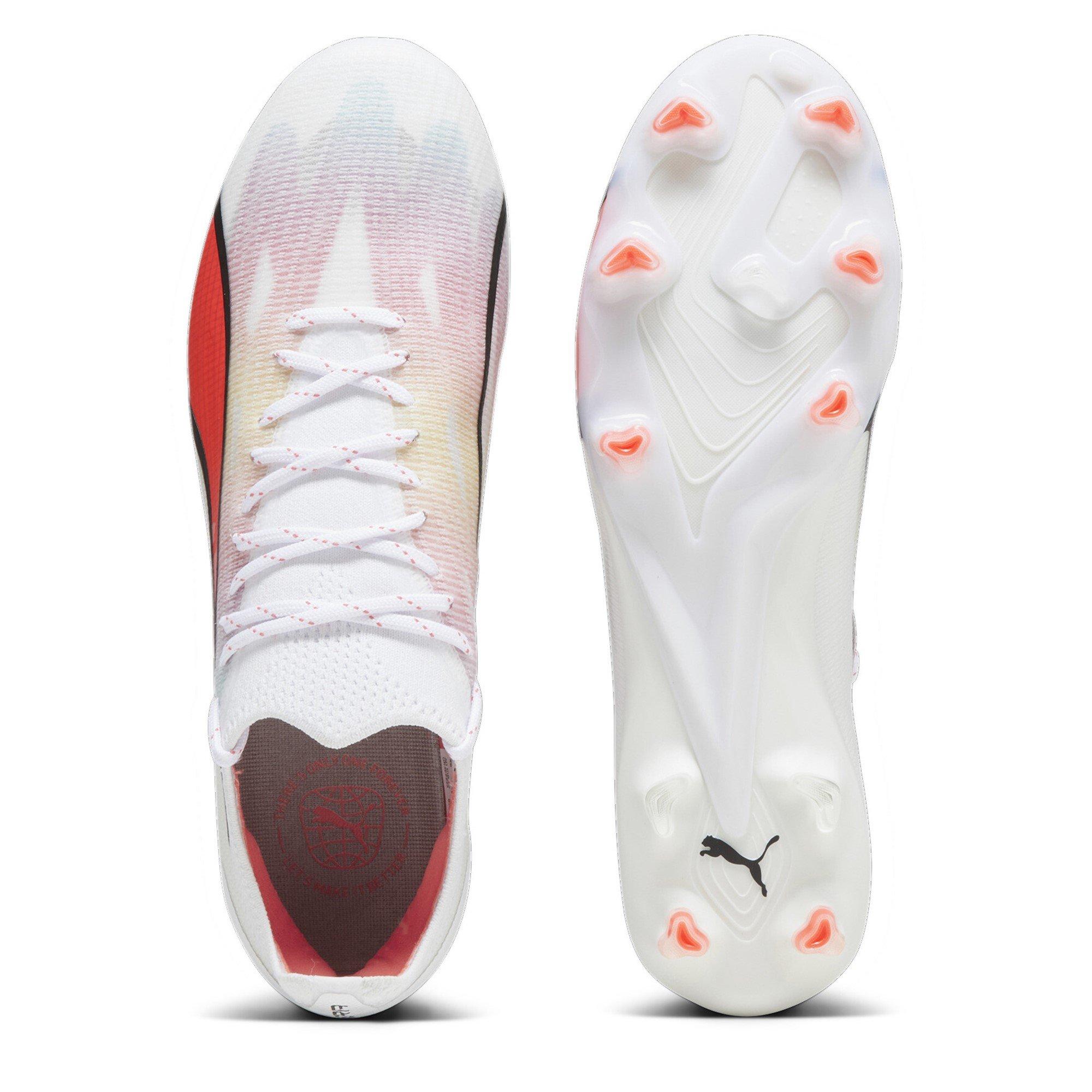 Weiß/Rosa - Puma - Ultra Ultimates.1 Womens Firm Ground Football Boots - 3