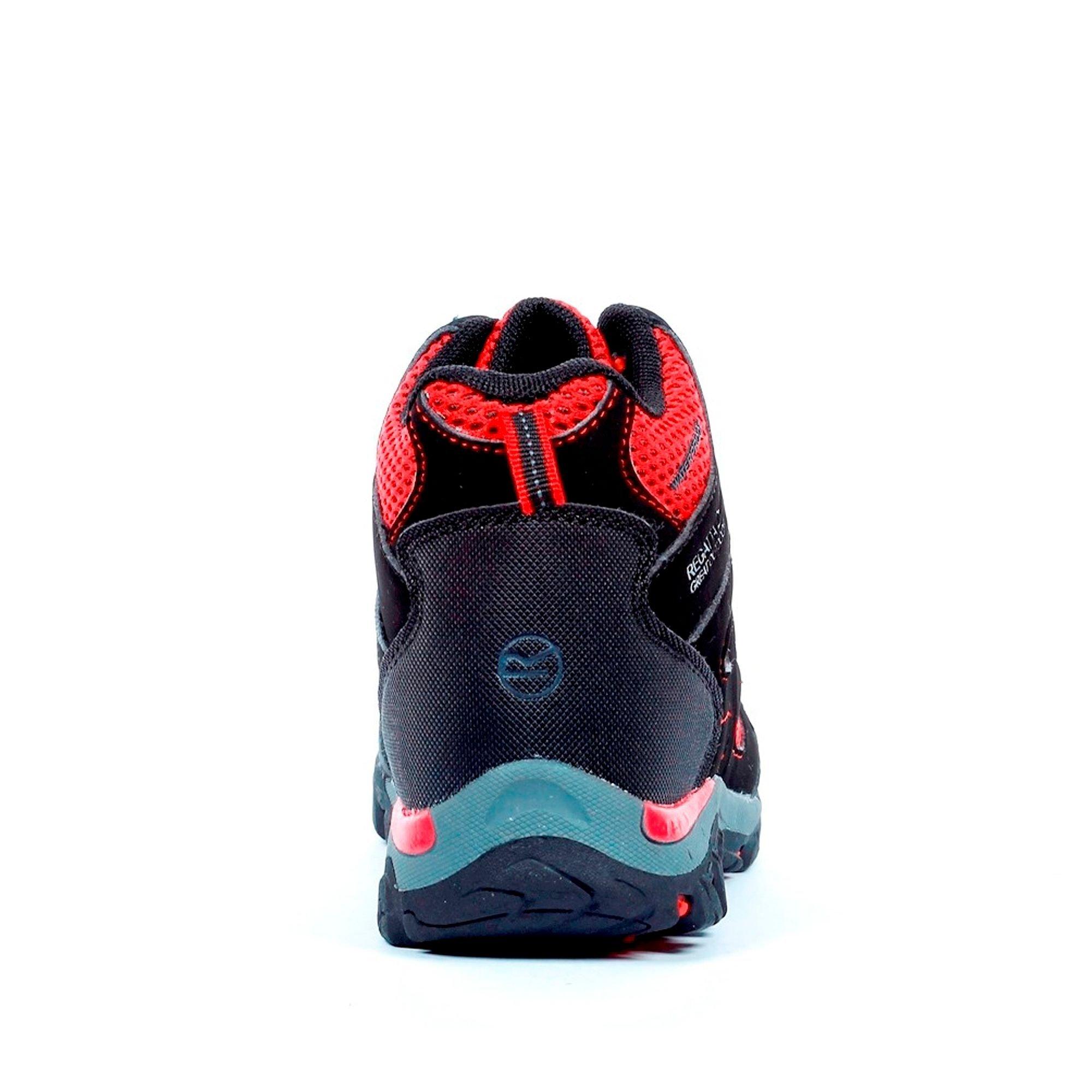 Black/Pepper - Regatta - Kids Holcombe Waterproof Mid Walking Boots - 12