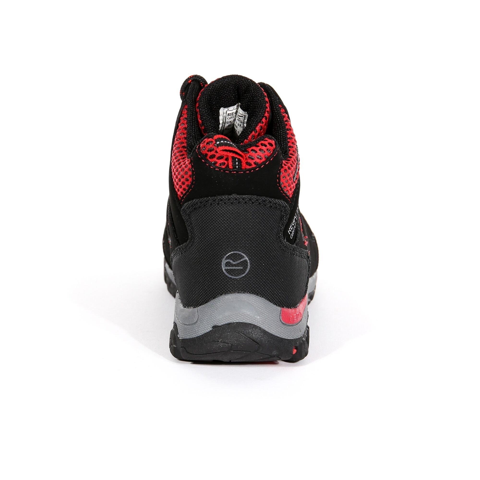 Black/Pepper - Regatta - Kids Holcombe Waterproof Mid Walking Boots - 15