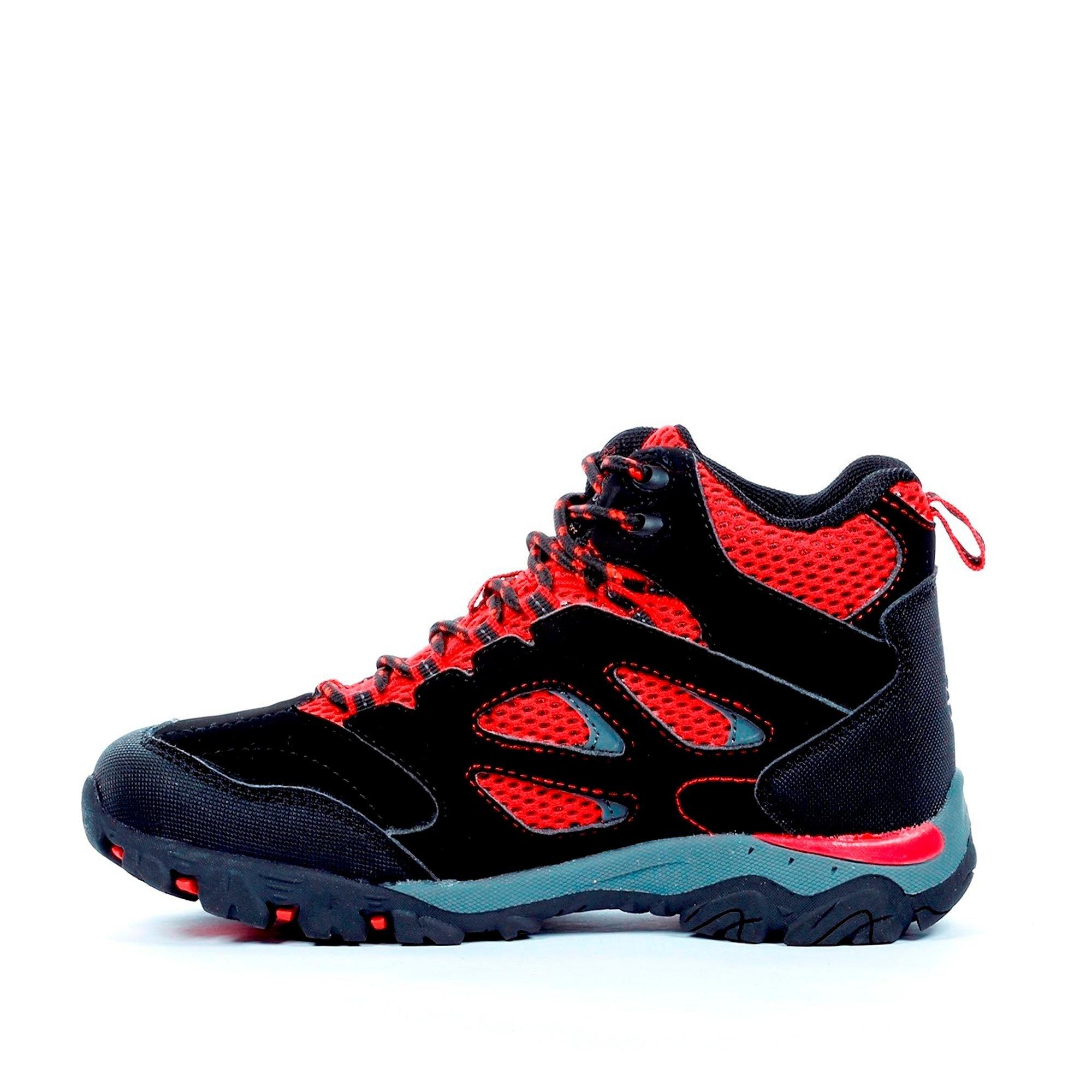 Black/Pepper - Regatta - Kids Holcombe Waterproof Mid Walking Boots - 8