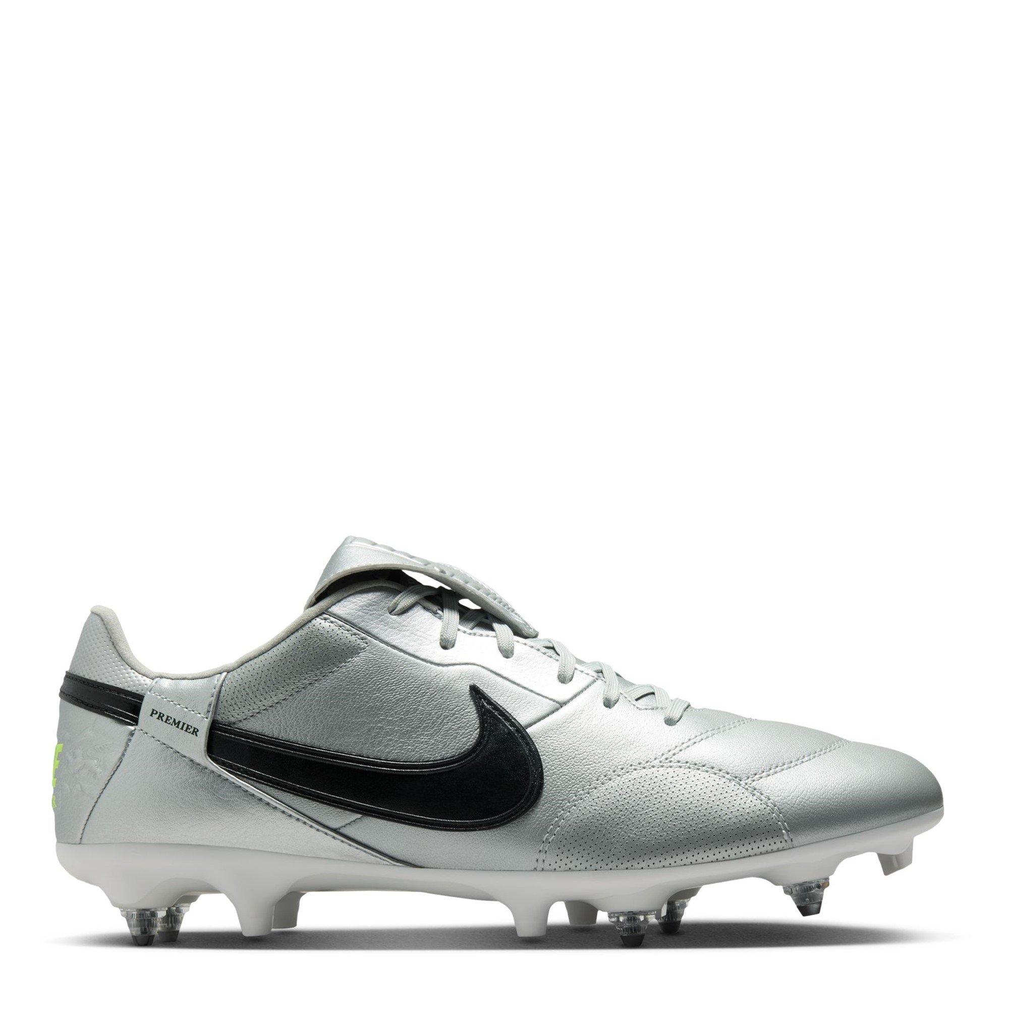 Silver/Black - Nike - Premier 3 Adults Soft Ground Football Boots - 1