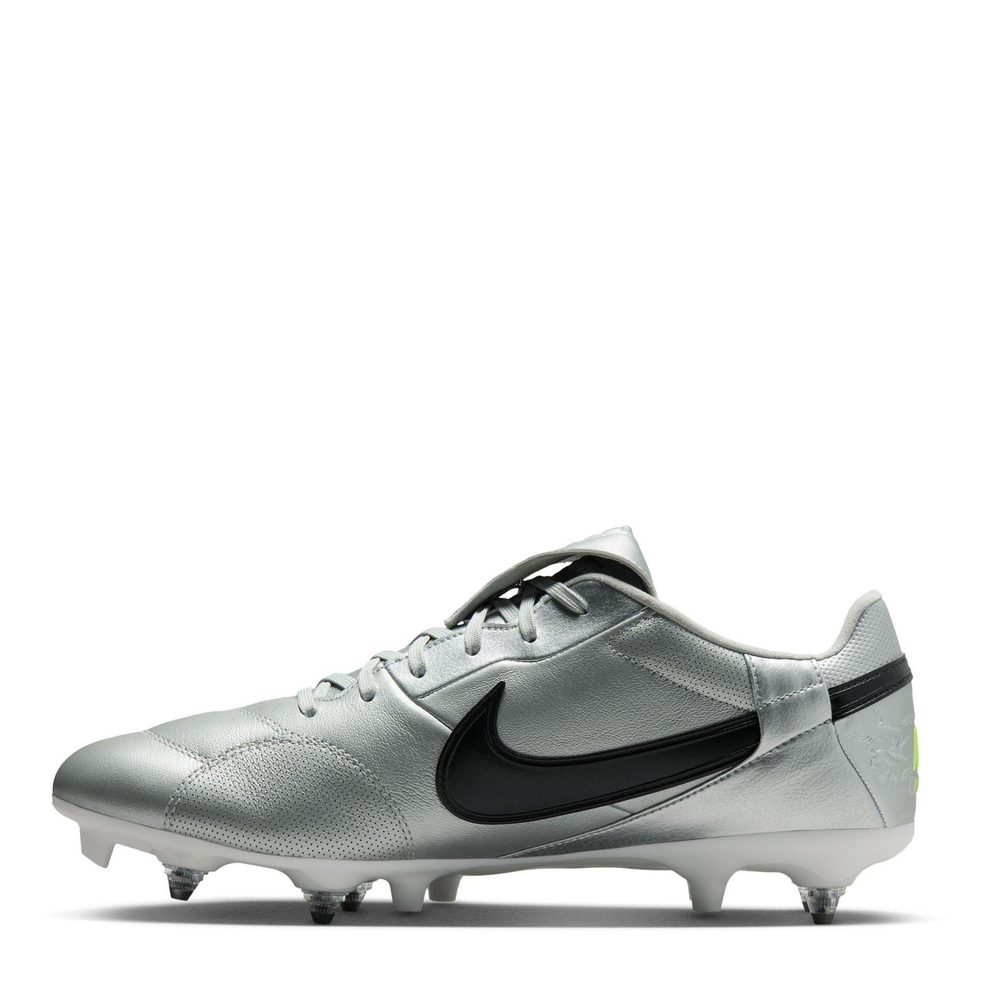 Silver/Black - Nike - Premier 3 Adults Soft Ground Football Boots - 2