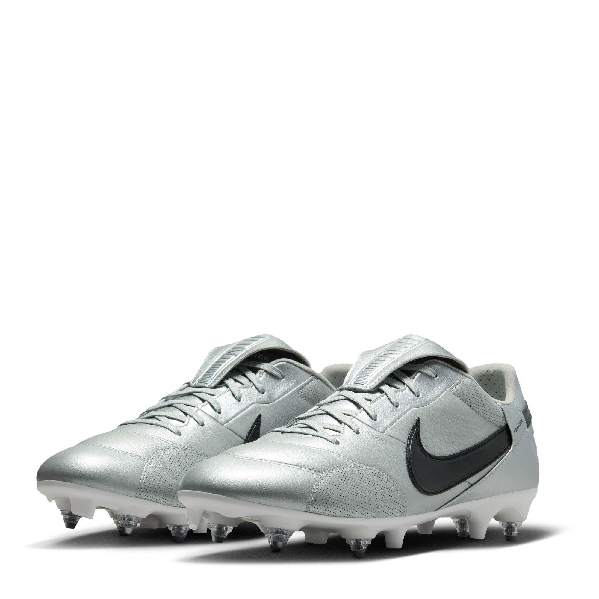 Silver/Black - Nike - Premier 3 Adults Soft Ground Football Boots - 4