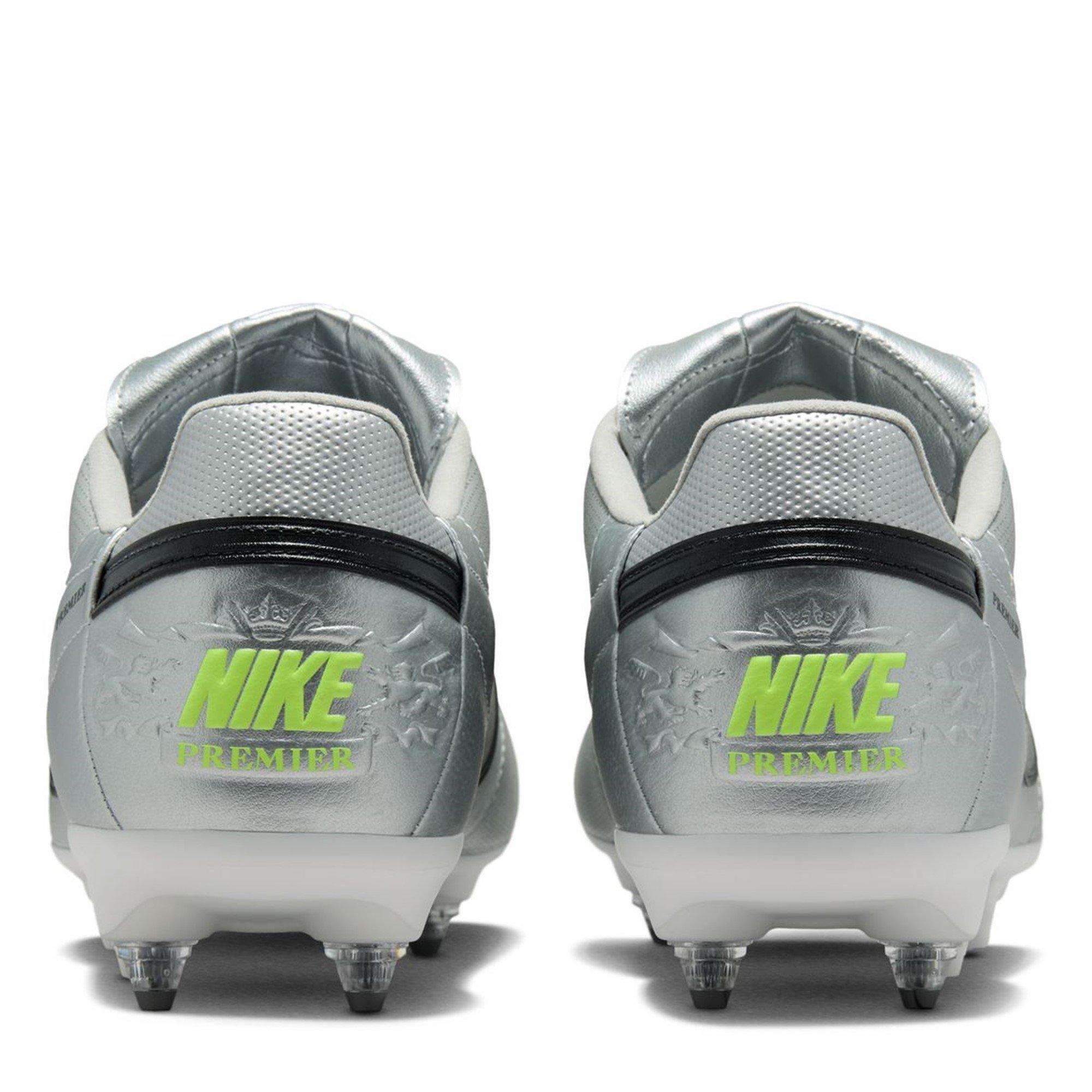Silver/Black - Nike - Premier 3 Adults Soft Ground Football Boots - 5
