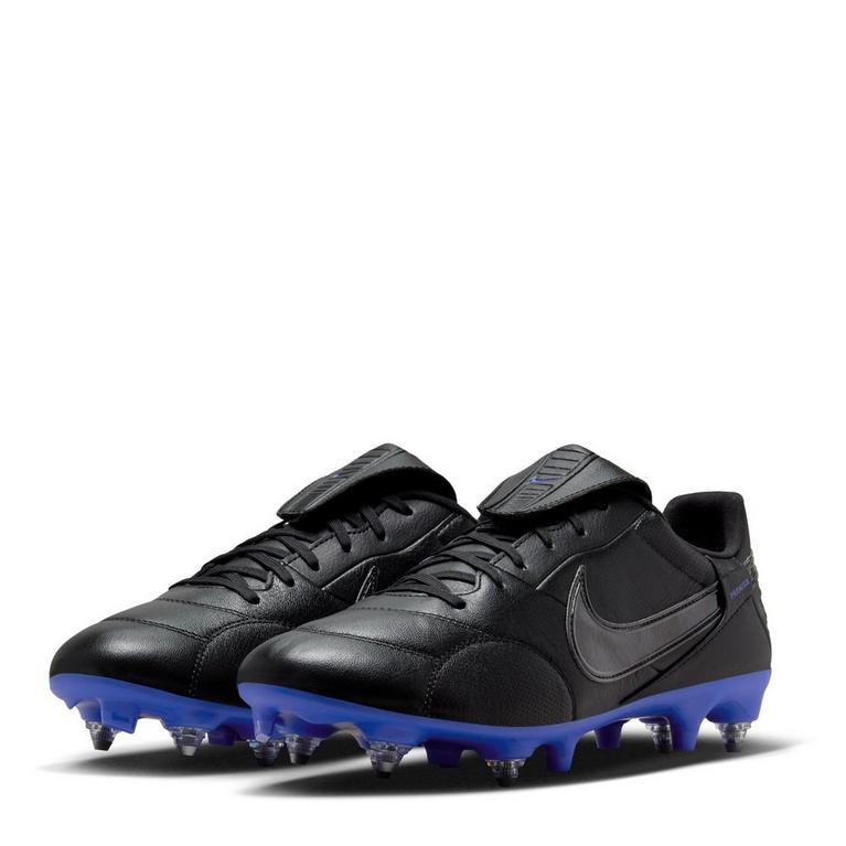 Schwarz/Blau - Nike - Premier 3 Anti Clog Soft Ground Football Boots - 4