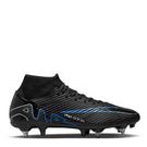 Noir/Chrome - Nike - e  Mercurial Superfly VII Academy Soft Ground Football Boots - 1