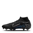 Noir/Chrome - Nike - e  Mercurial Superfly VII Academy Soft Ground Football Boots - 2
