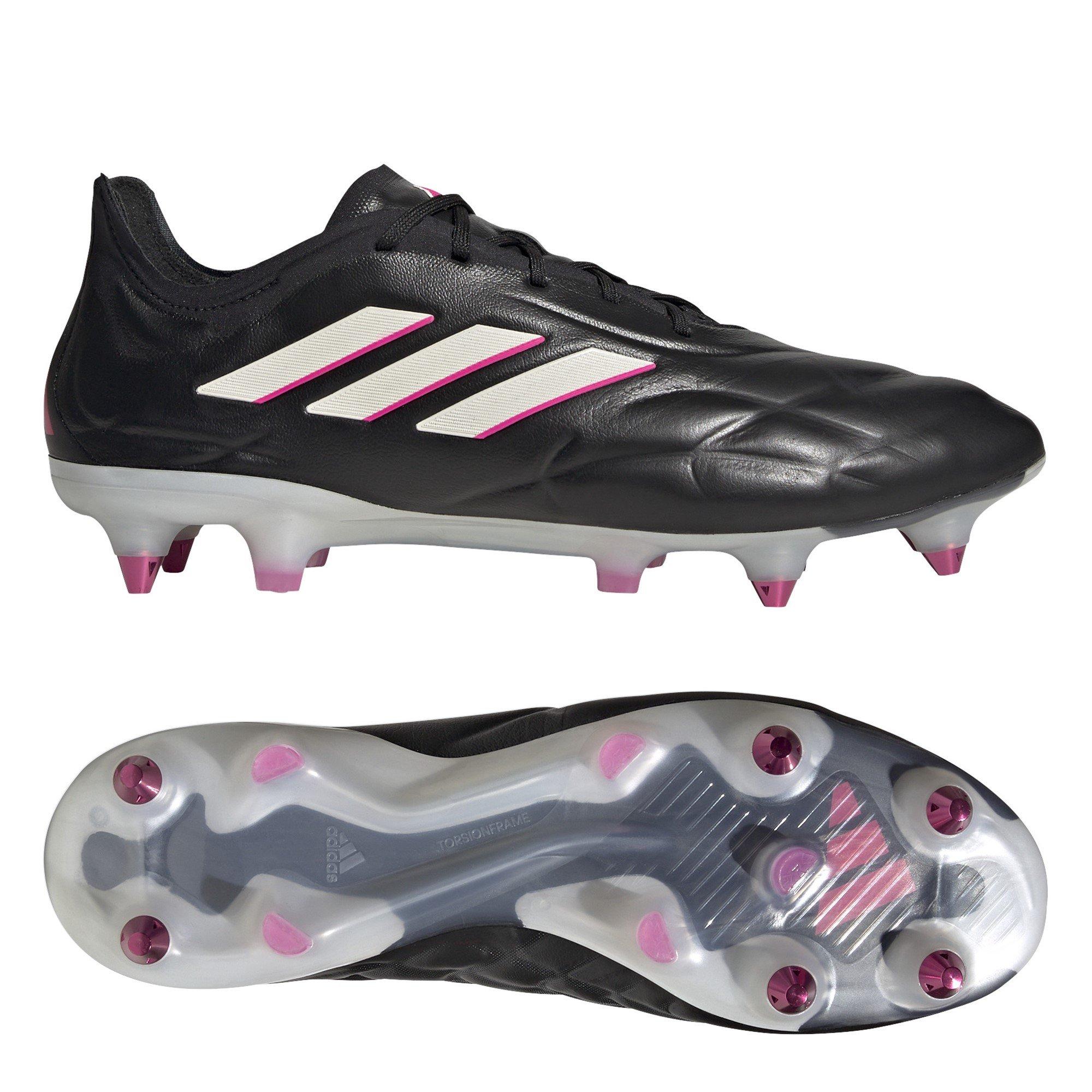 Noir/Métal/Rose - adidas - Copa Pure Elite Soft Ground Football Boots - 11
