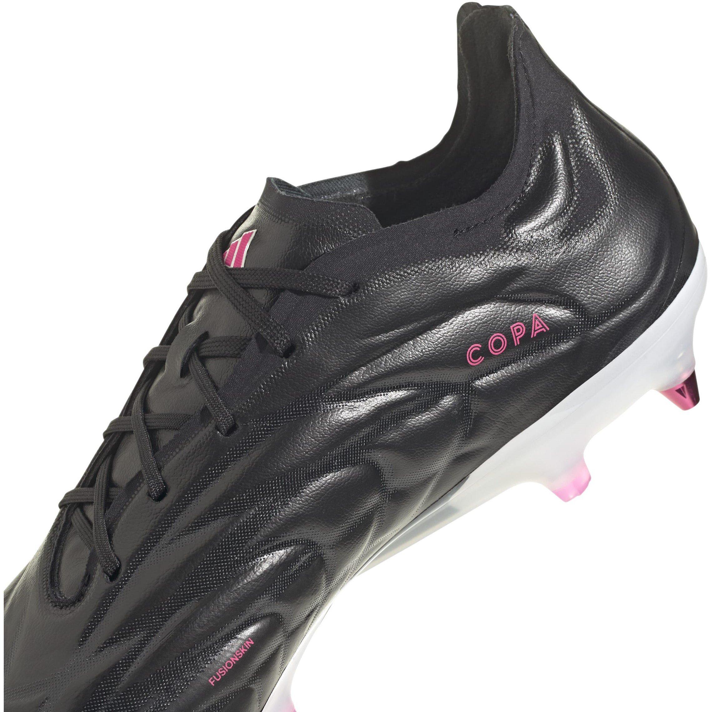 Noir/Métal/Rose - adidas - Copa Pure Elite Soft Ground Football Boots - 8