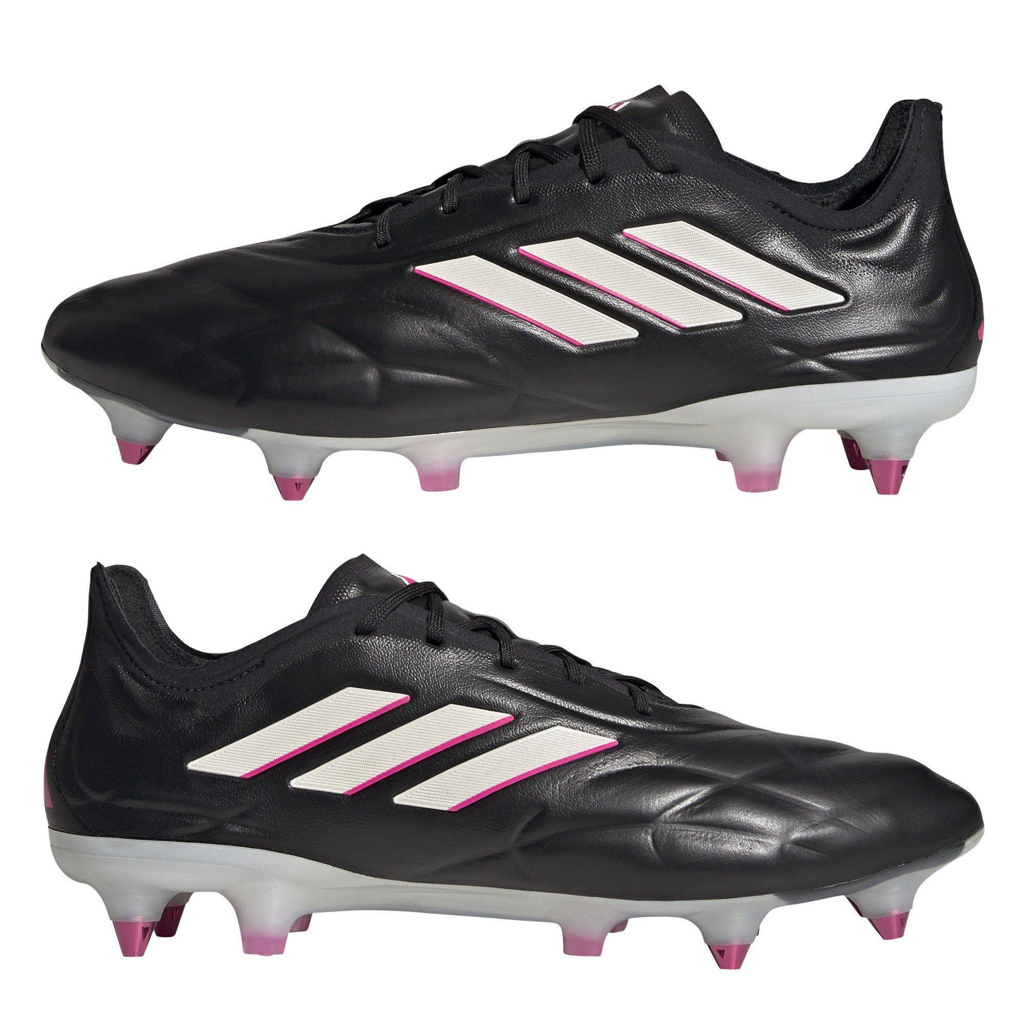 Noir/Métal/Rose - adidas - Copa Pure Elite Soft Ground Football Boots - 10