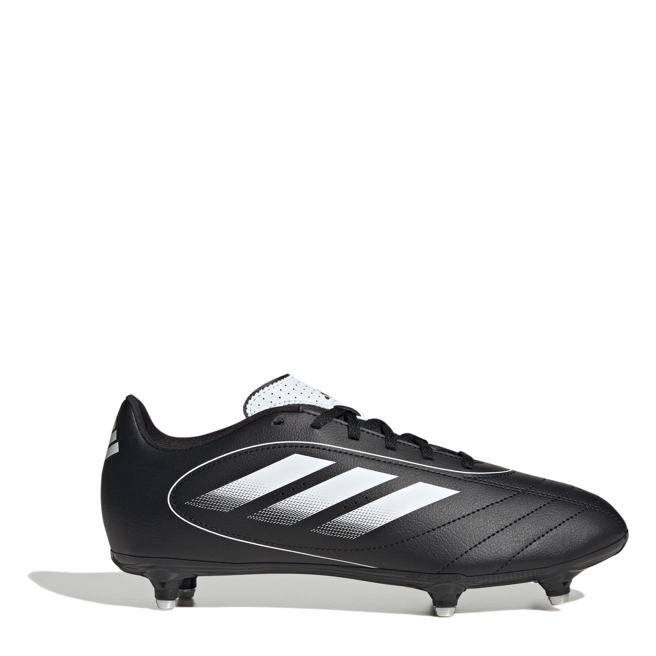 Adidas Men's Goletto Viii Soft Ground Football Boots - Black/White - 13 (48.7)