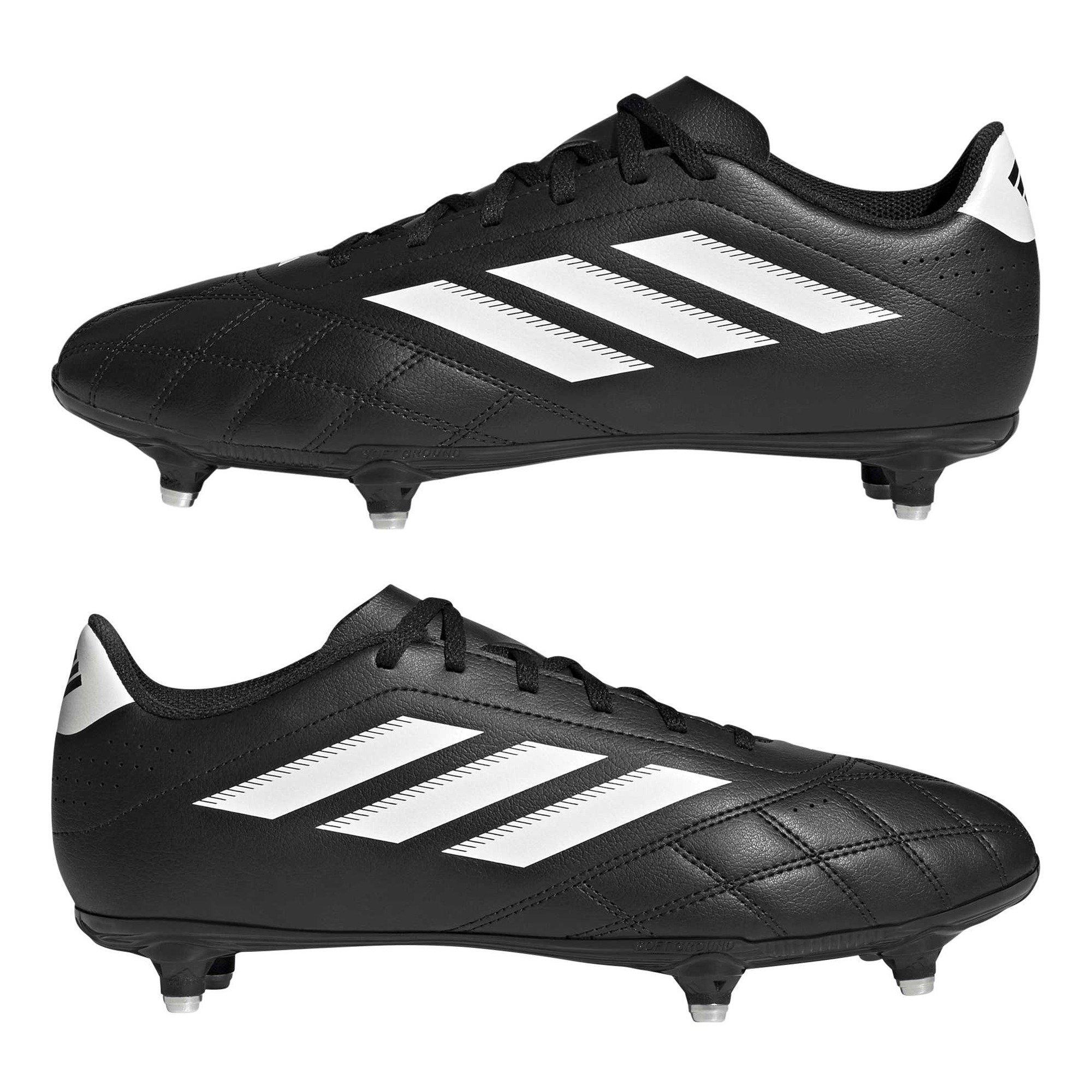 Sort/Hvid - adidas - Goletto VIII Soft Ground Football Boots - 9