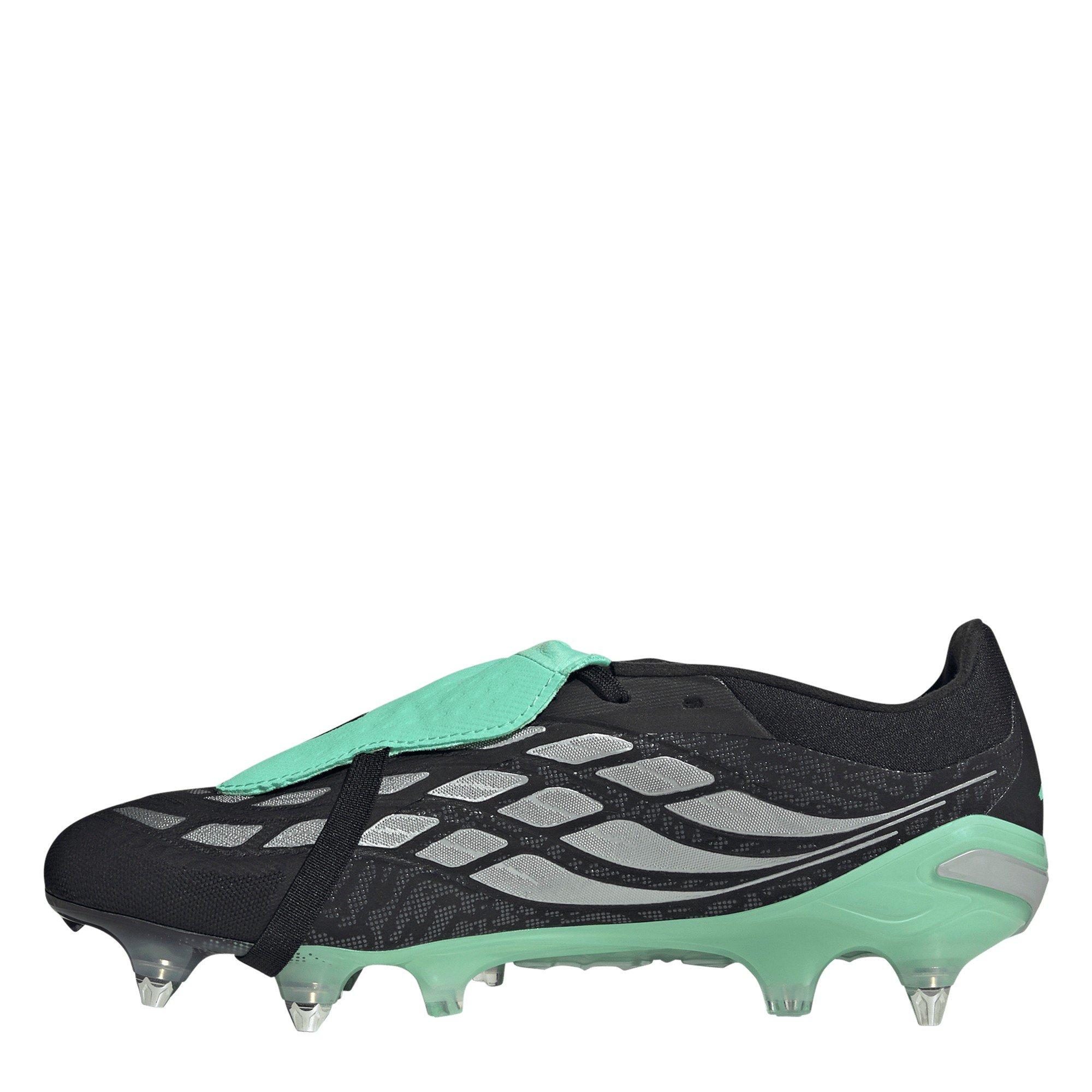 Black/Mint - adidas - Mens adidas Predator Fold-Over Tongue Pro Soft Ground Football Boots - 2