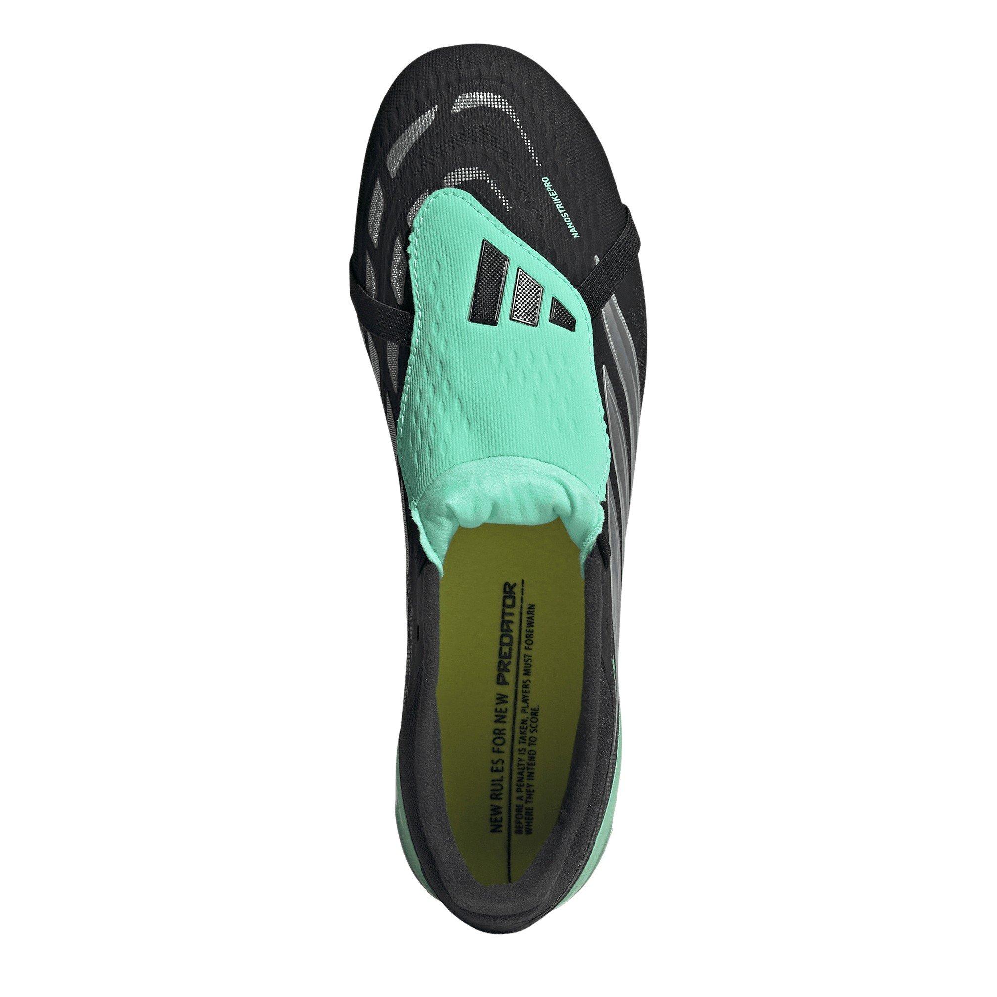 Black/Mint - adidas - Mens adidas Predator Fold-Over Tongue Pro Soft Ground Football Boots - 5