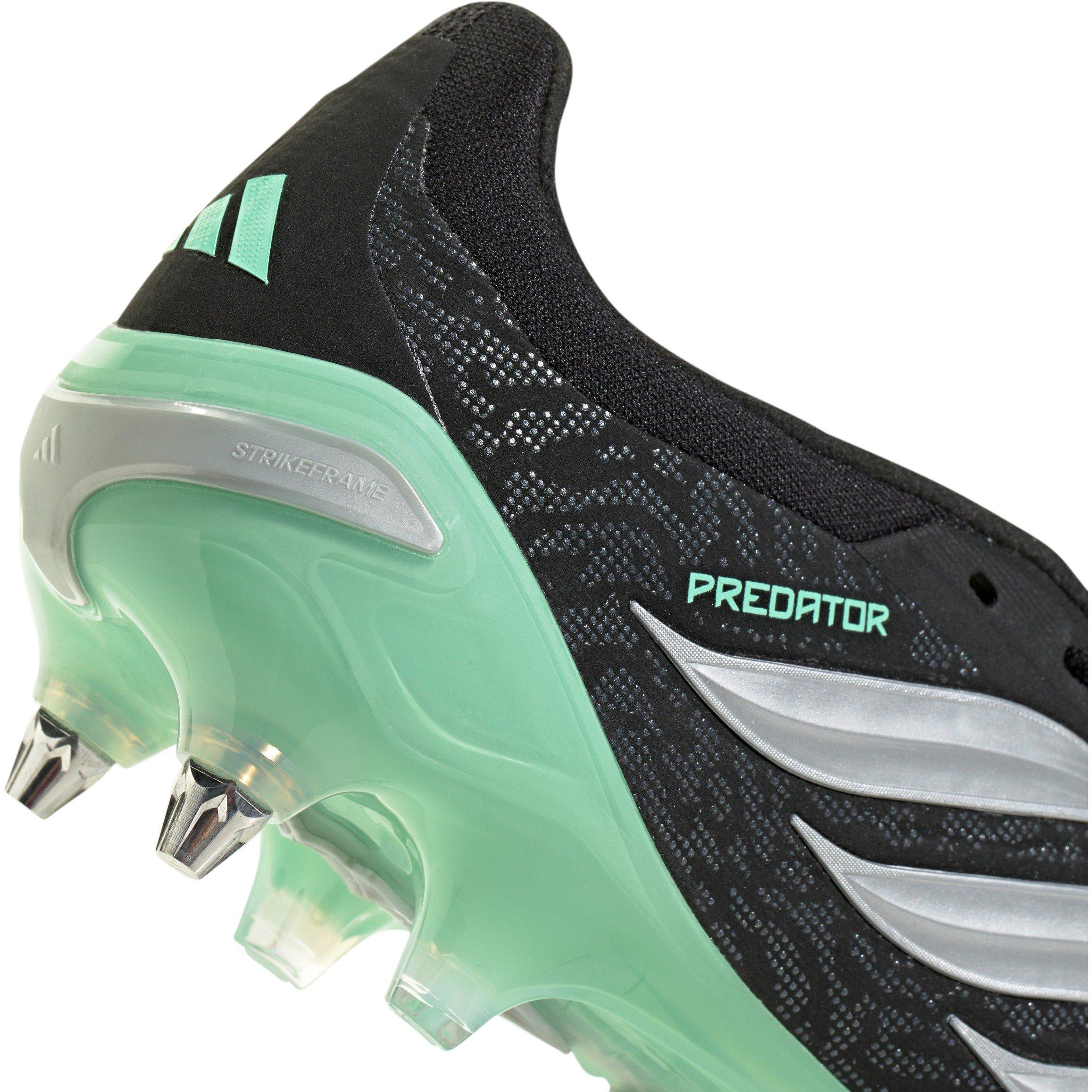 Black/Mint - adidas - Mens adidas Predator Fold-Over Tongue Pro Soft Ground Football Boots - 8