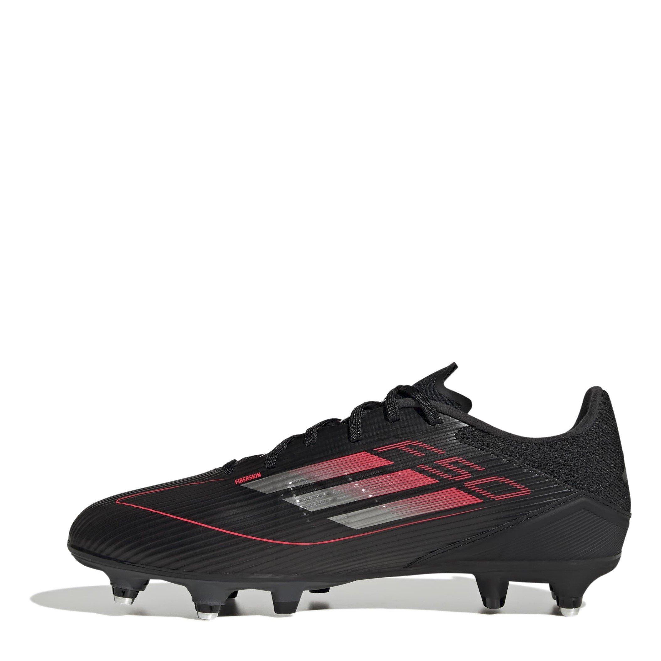 Zwart/IJzer/Rood - adidas - F50 League Soft Ground Football Boots - 2