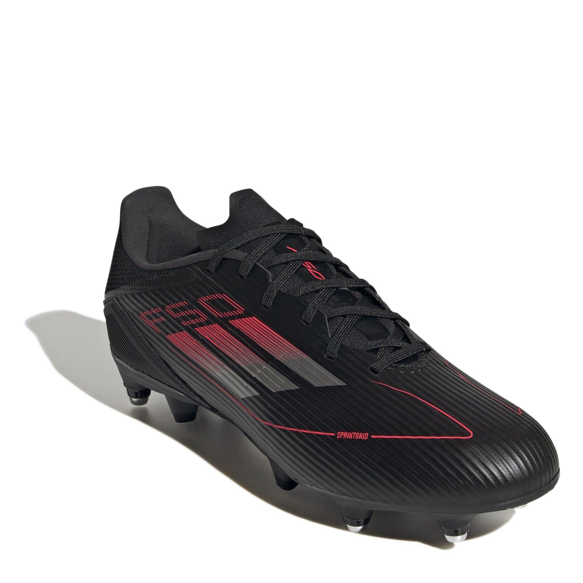 Zwart/IJzer/Rood - adidas - F50 League Soft Ground Football Boots - 3