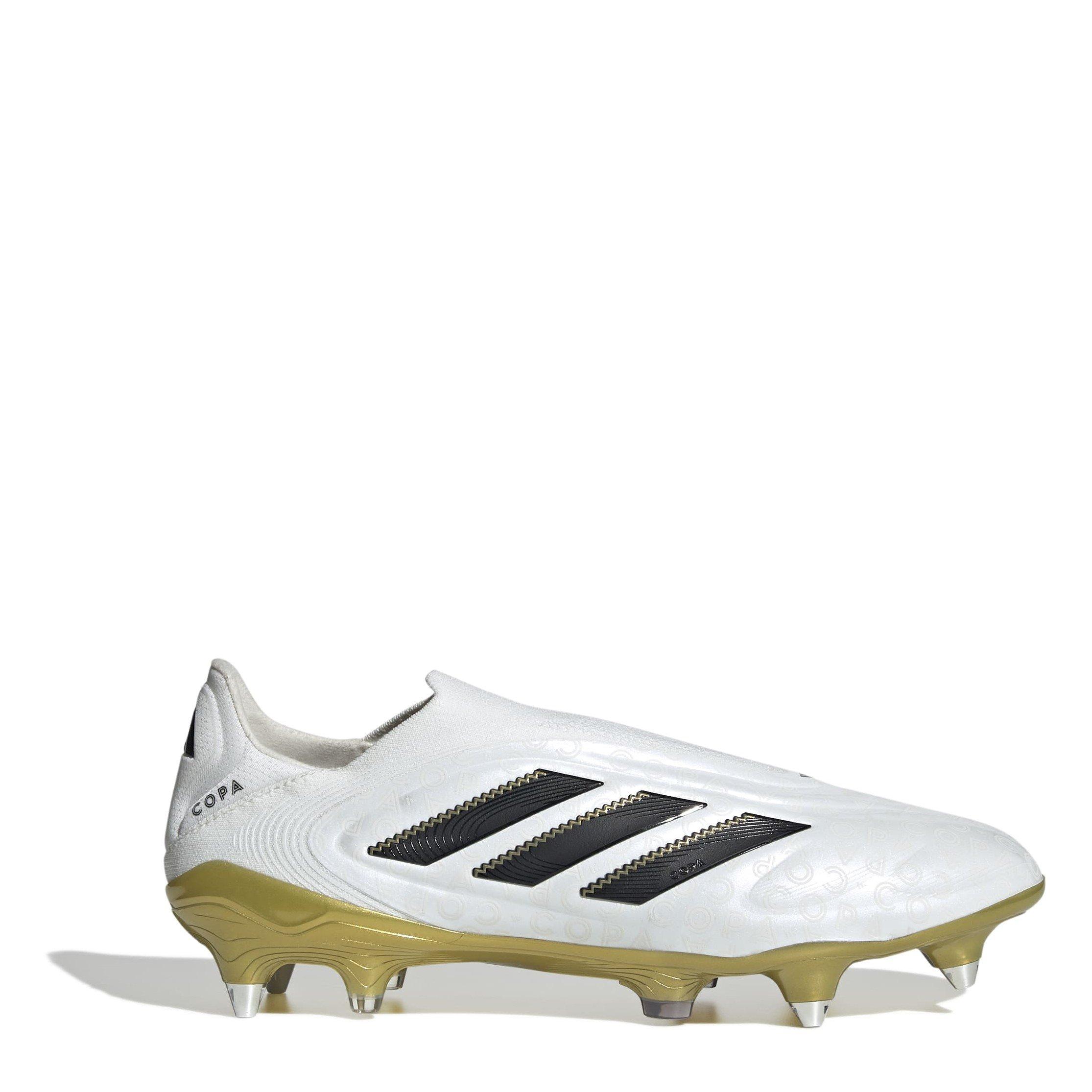 White/Blk/Gold - adidas - Copa Pure 3 Laceless Soft Ground Football Boots. - 1
