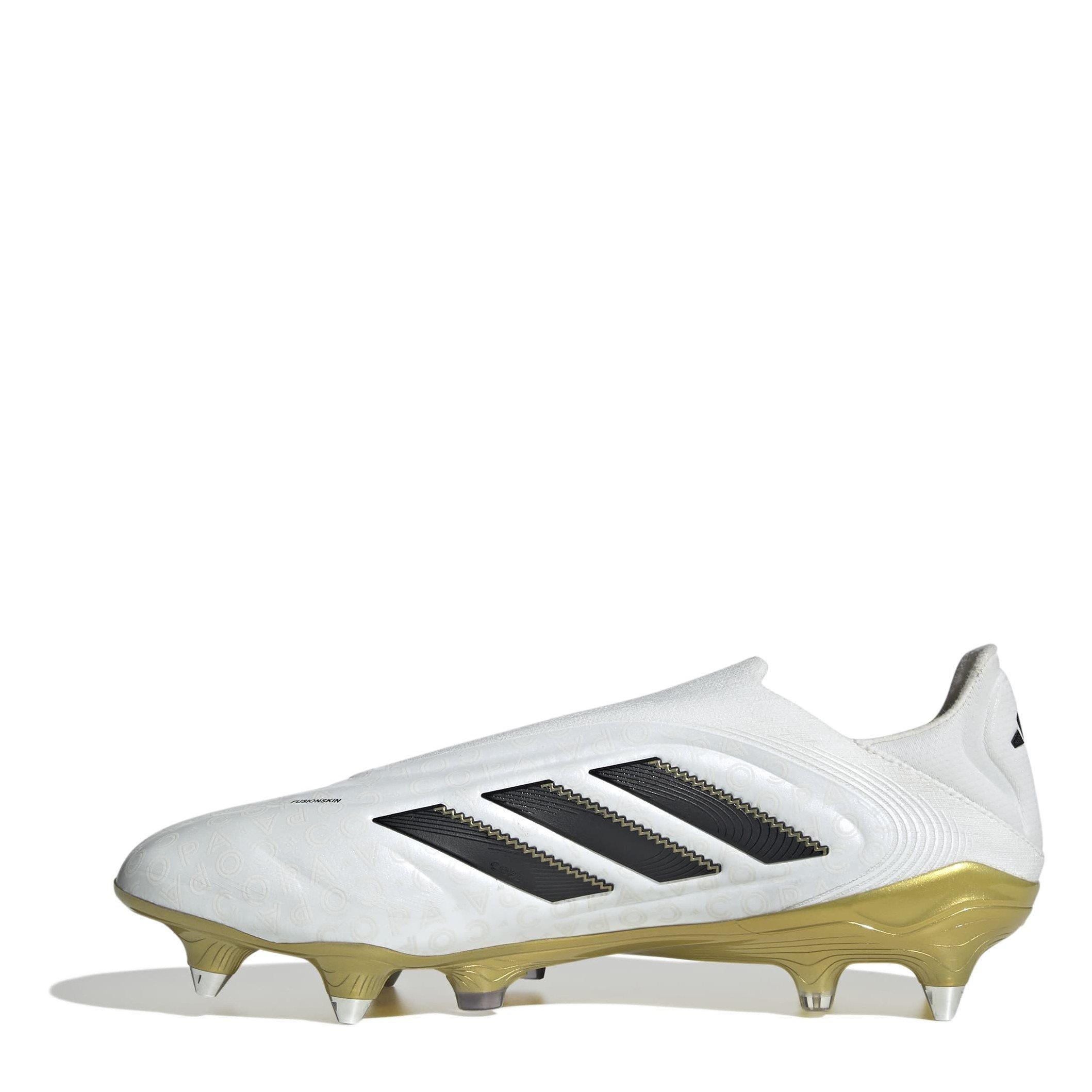 White/Blk/Gold - adidas - Copa Pure 3 Laceless Soft Ground Football Boots. - 2