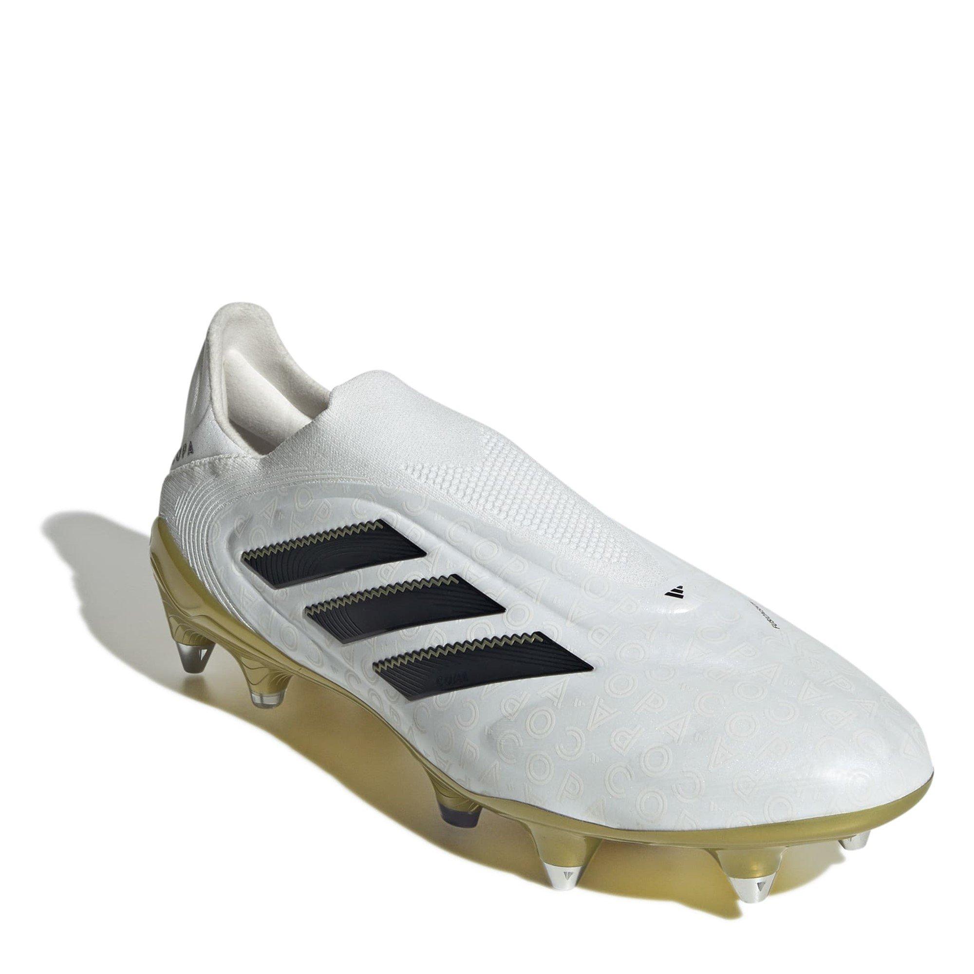 White/Blk/Gold - adidas - Copa Pure 3 Laceless Soft Ground Football Boots. - 3