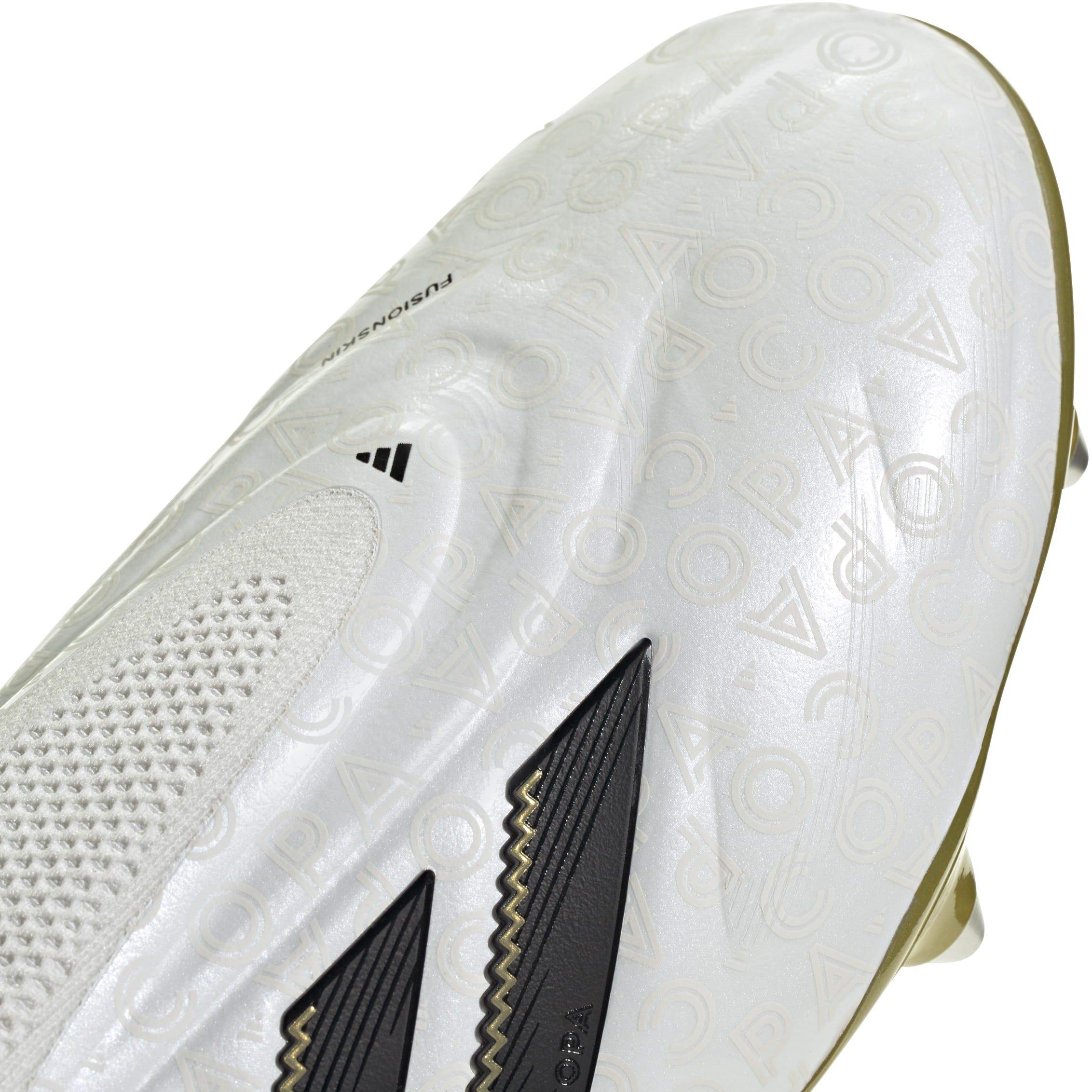 White/Blk/Gold - adidas - Copa Pure 3 Laceless Soft Ground Football Boots. - 7