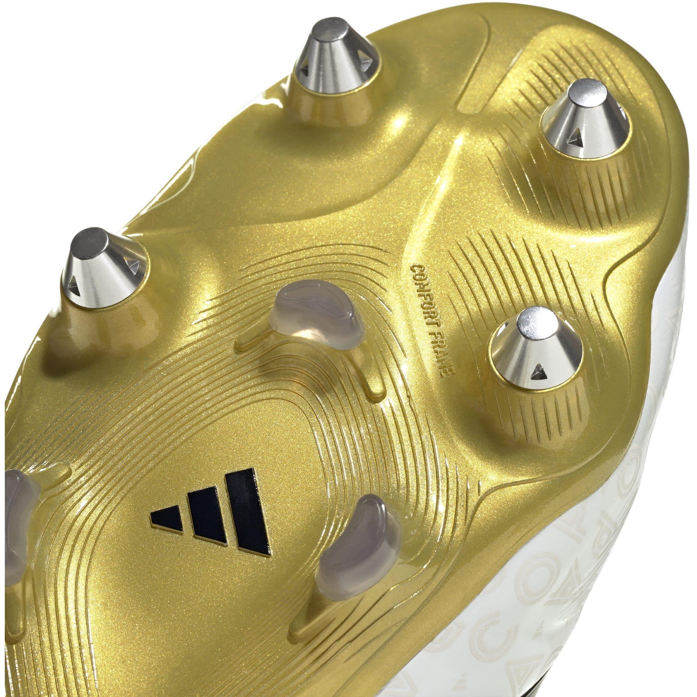 White/Blk/Gold - adidas - Copa Pure 3 Laceless Soft Ground Football Boots. - 8