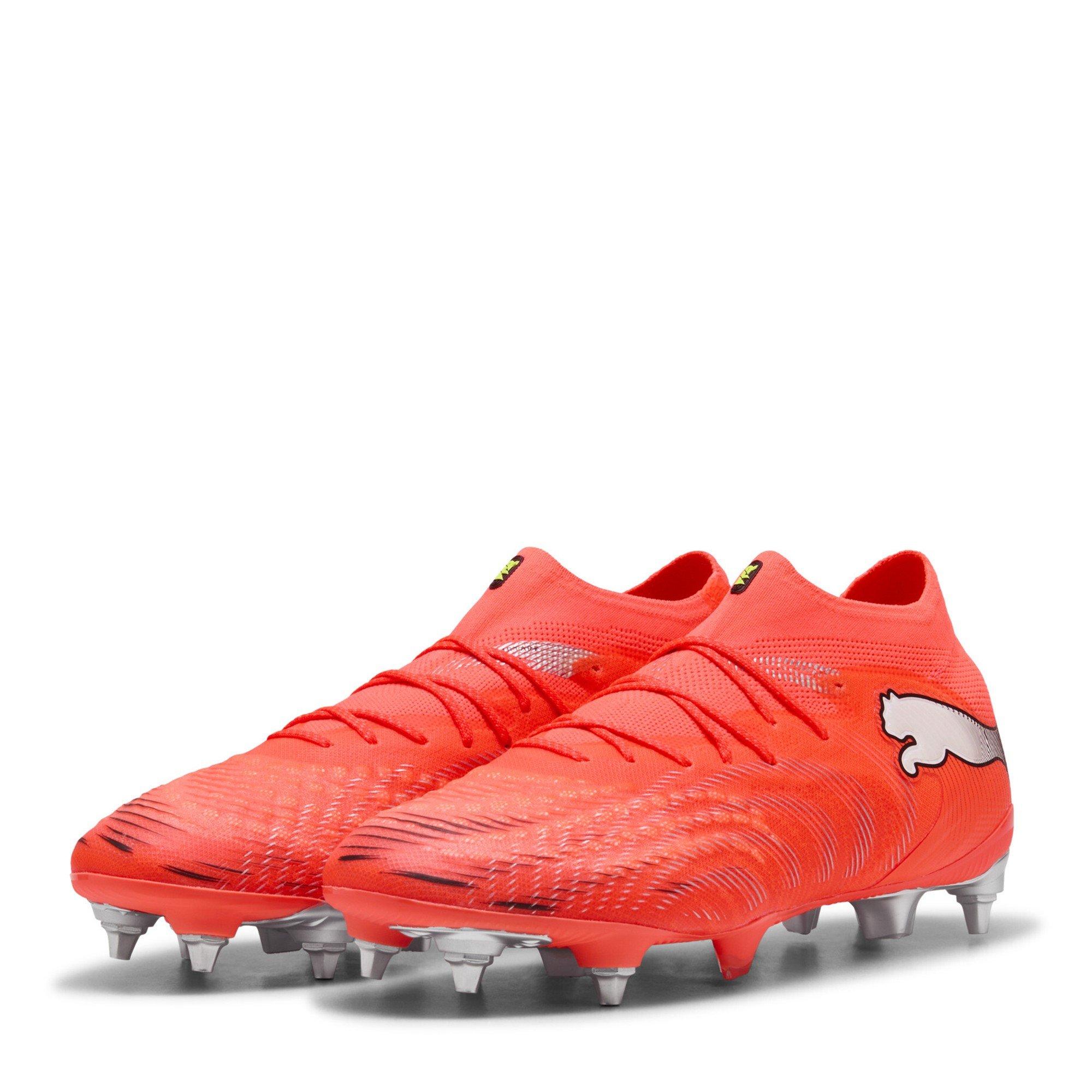 Red/Silver - Puma - Mens PUMA Future 9 Ultimate Soft Ground Football Boots - 1