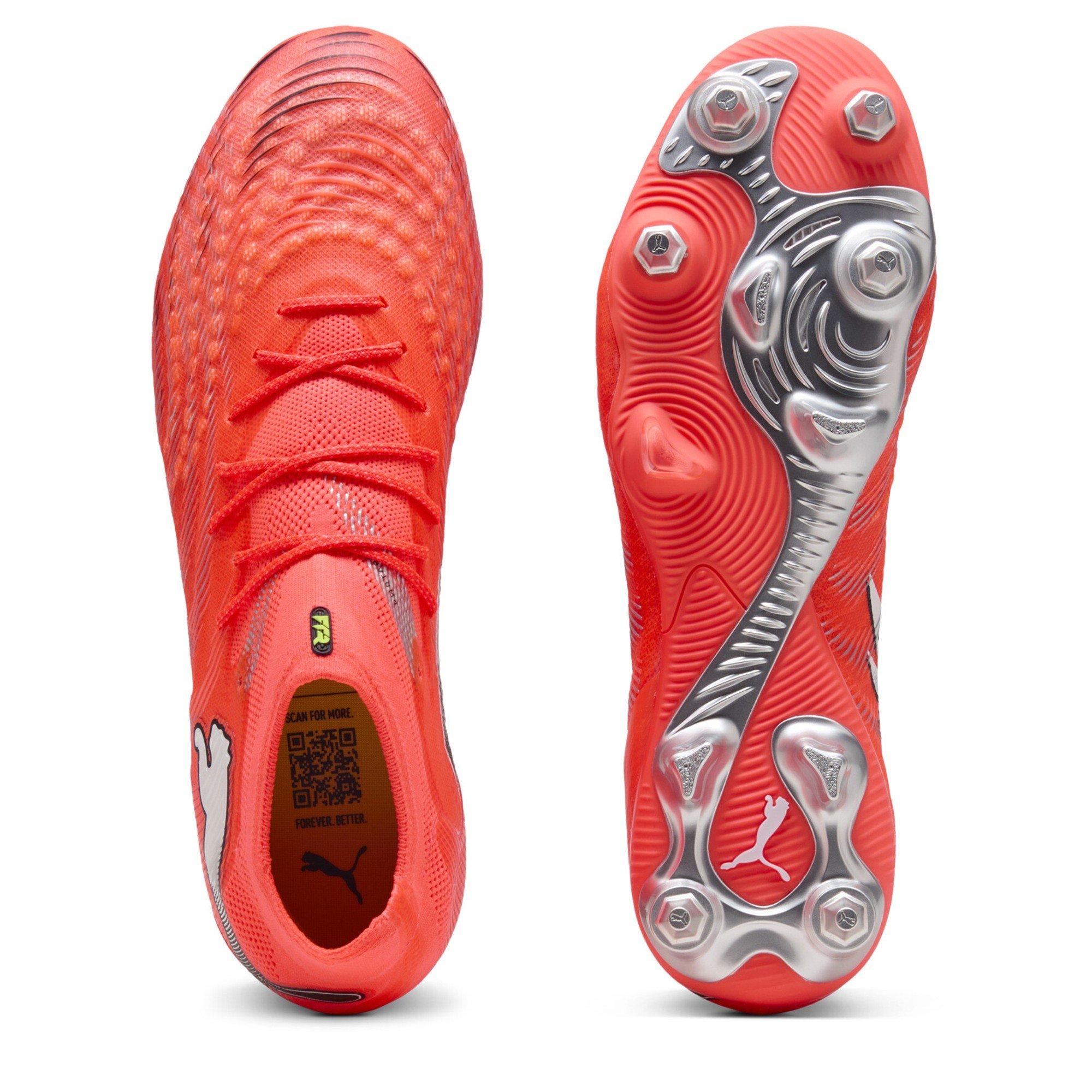 Red/Silver - Puma - PUMA Future 9 Ultimate Soft Ground Football Boots - 3