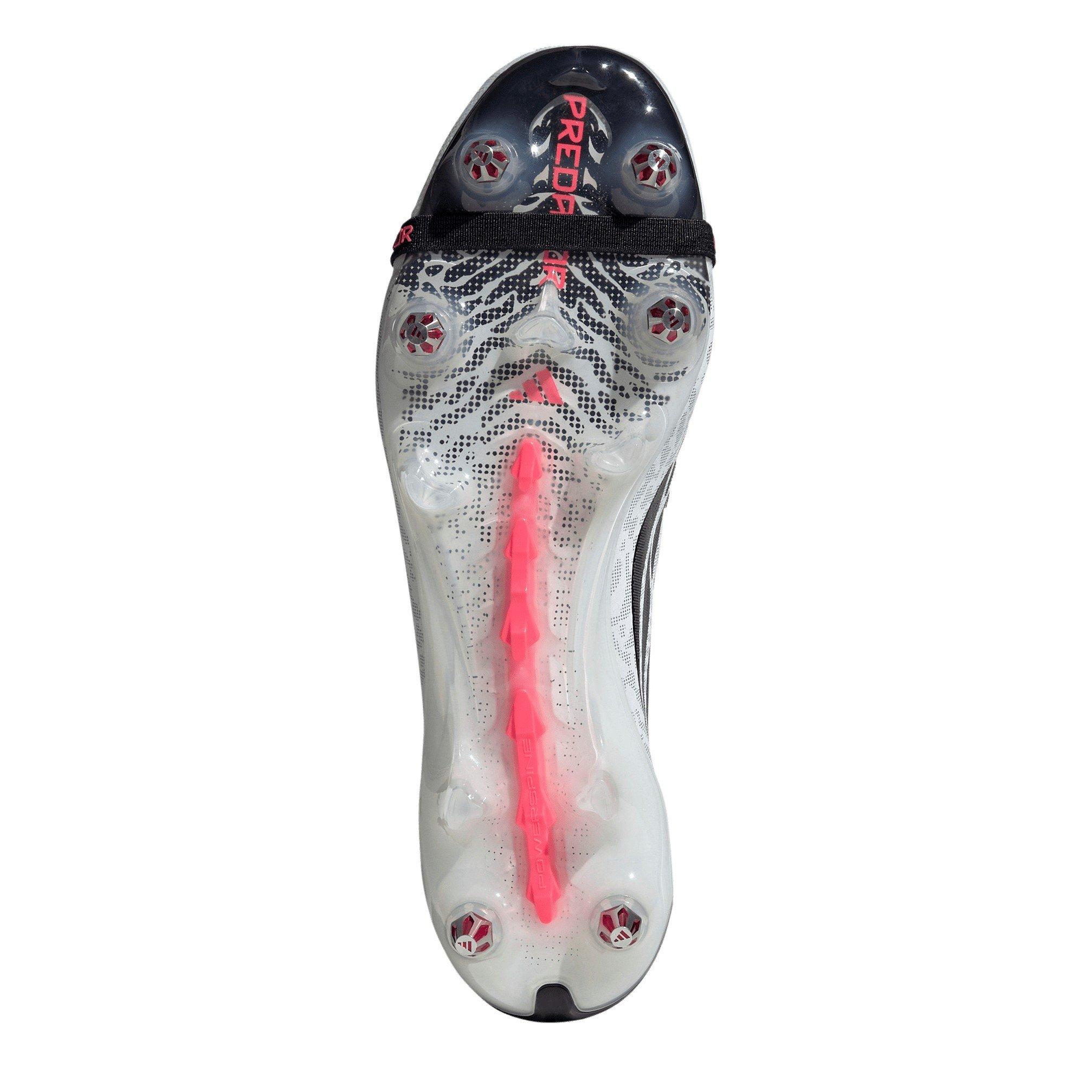 White/Coral - adidas - Mens adidas Predator Elite Fold Over Tongue Soft Ground Football Boots - 8