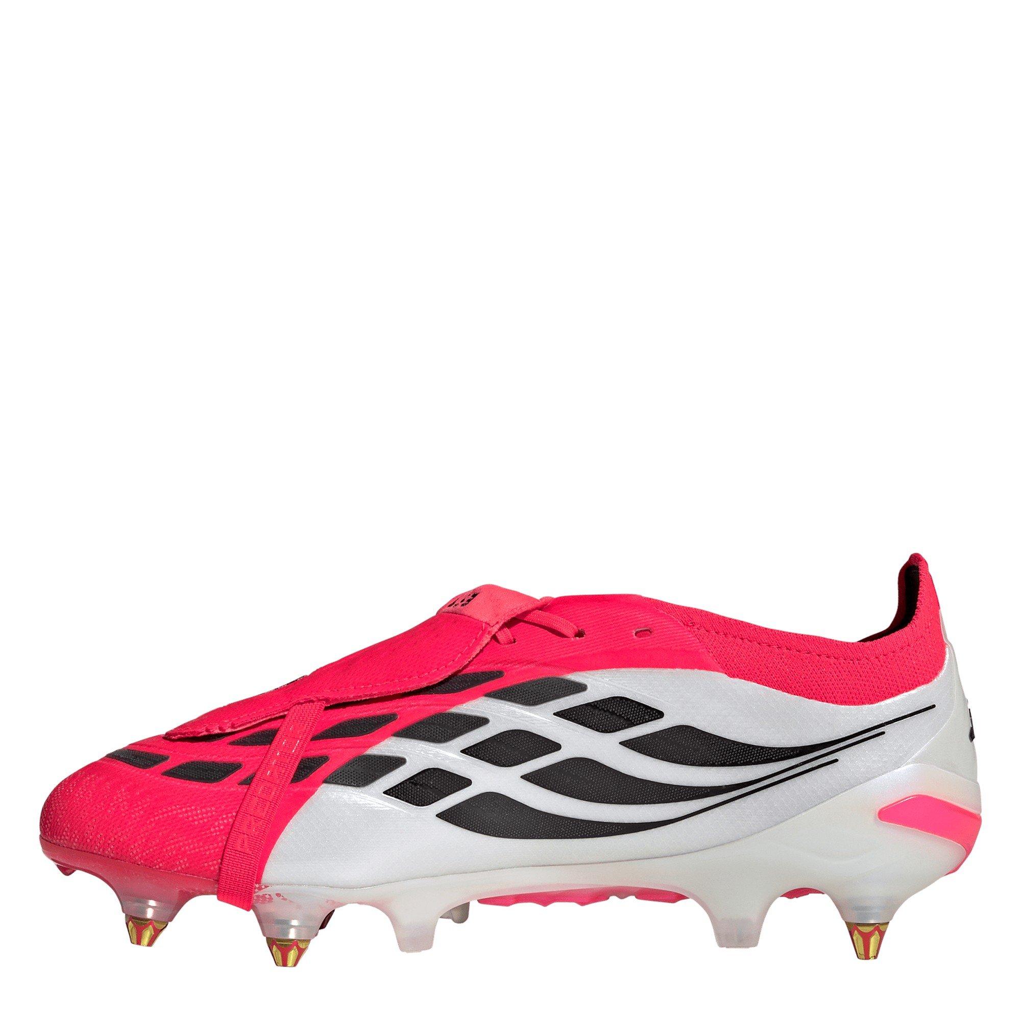 Red/Blk/White - adidas - Mens adidas Predator Elite Fold Over Tongue Soft Ground Football Boots - 2