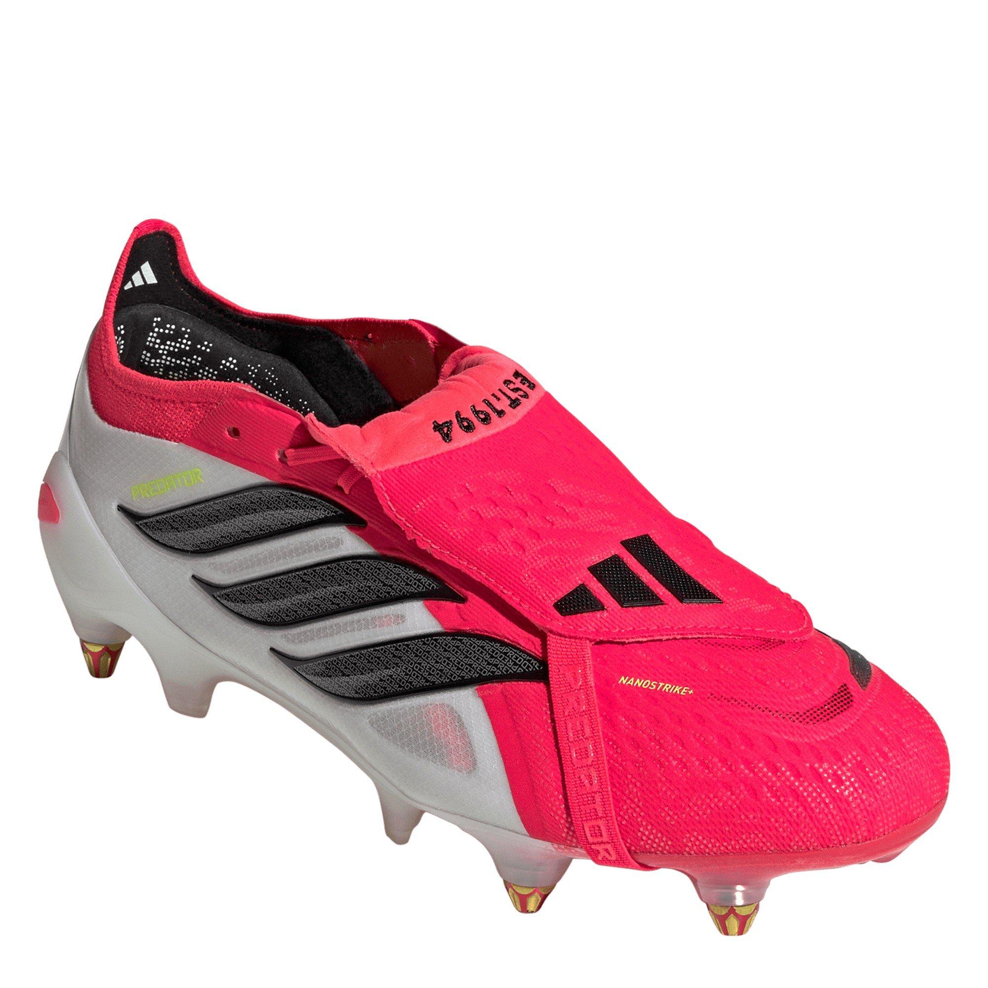 Red/Blk/White - adidas - Mens adidas Predator Elite Fold Over Tongue Soft Ground Football Boots - 3