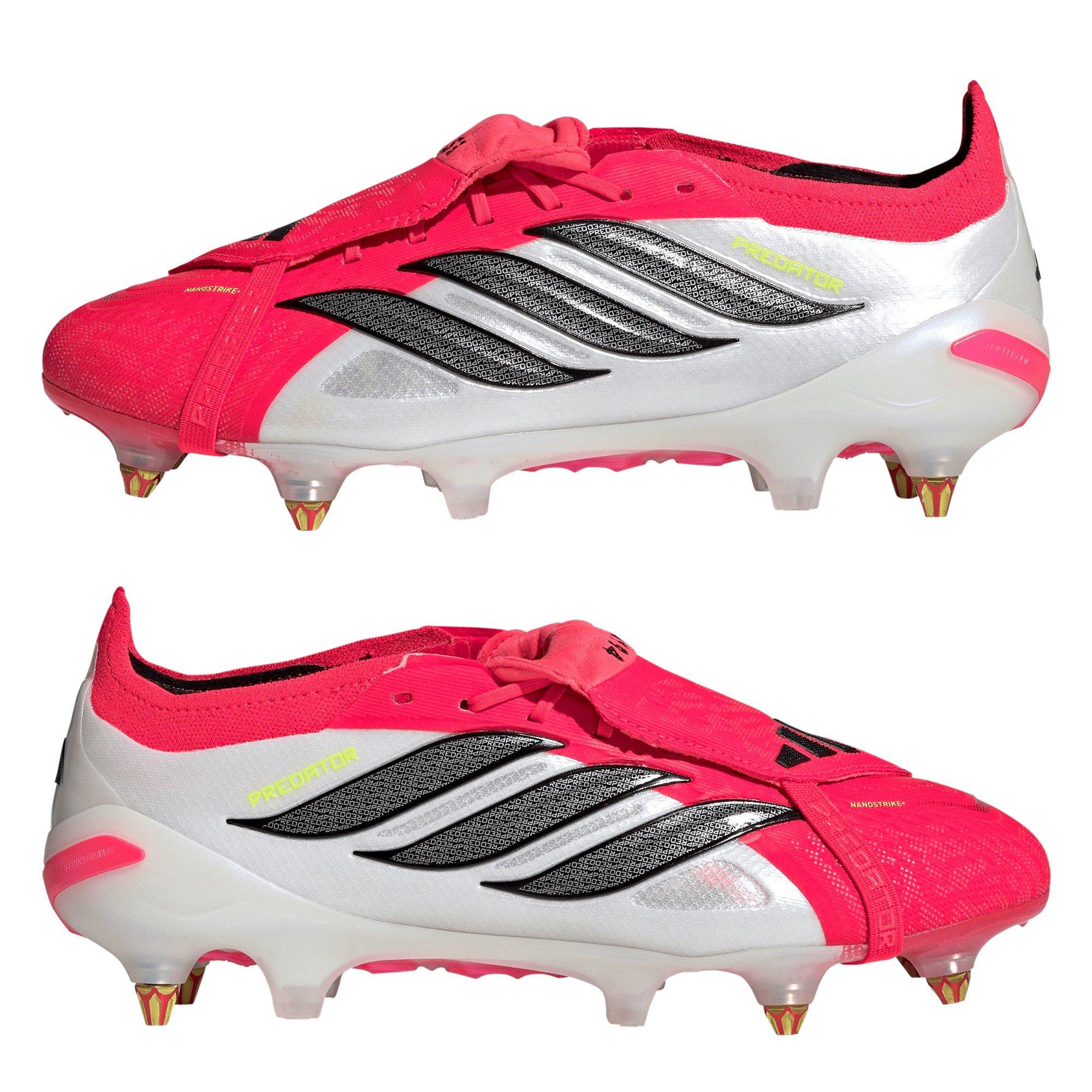Red/Blk/White - adidas - Mens adidas Predator Elite Fold Over Tongue Soft Ground Football Boots - 9