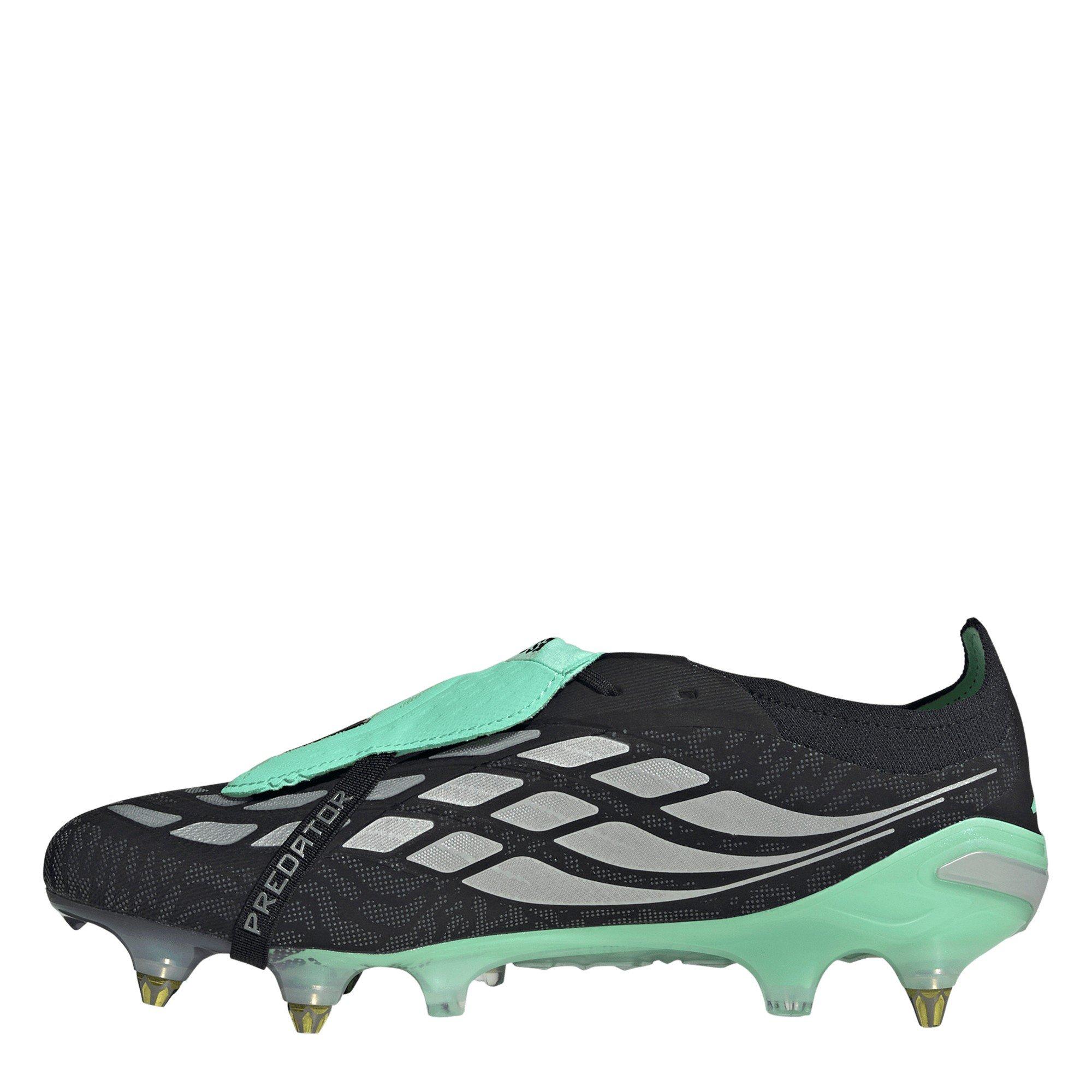 Schwarz/Minze - adidas - Mens adidas Predator Elite Fold Over Tongue Soft Ground Football Boots - 2