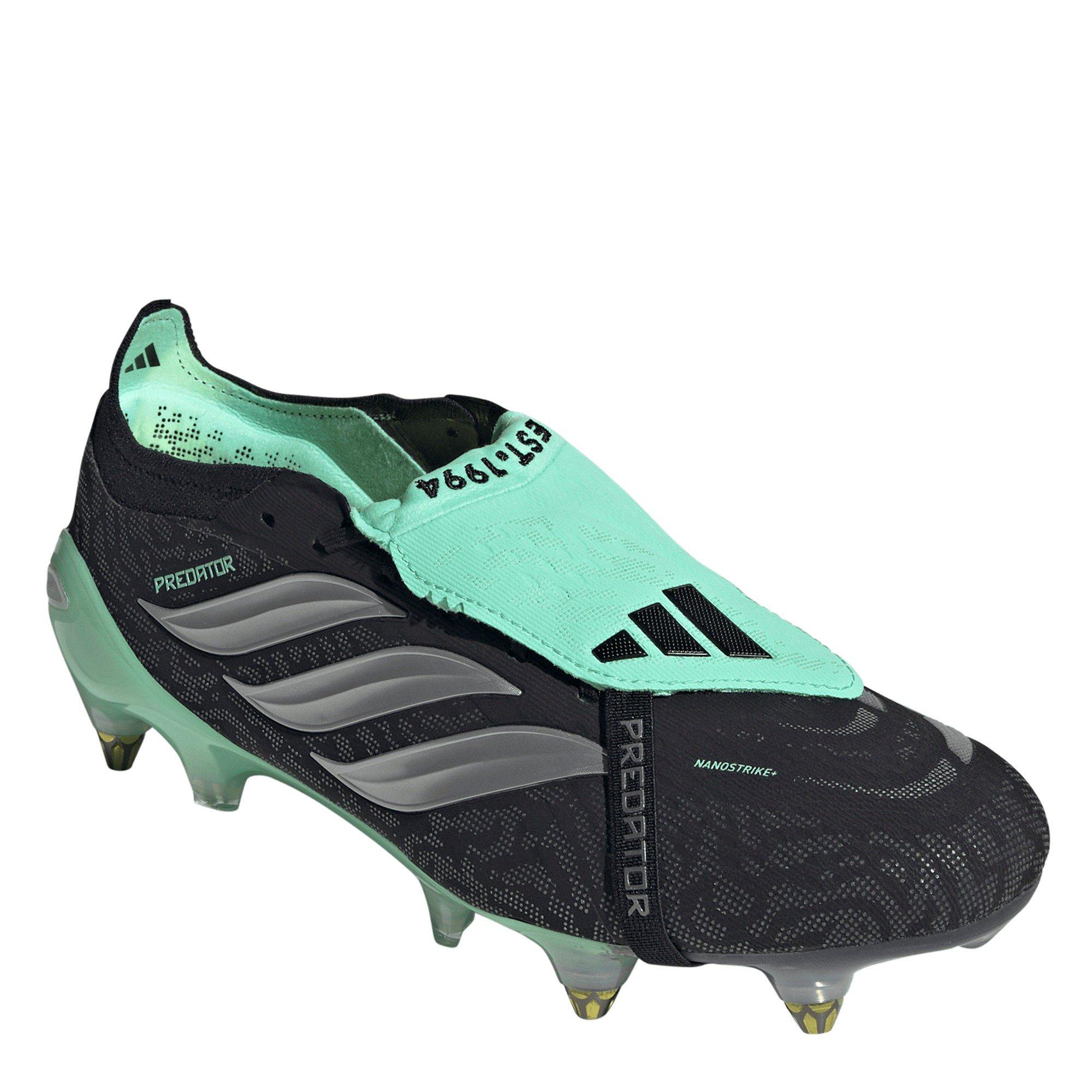 Schwarz/Minze - adidas - Mens adidas Predator Elite Fold Over Tongue Soft Ground Football Boots - 3