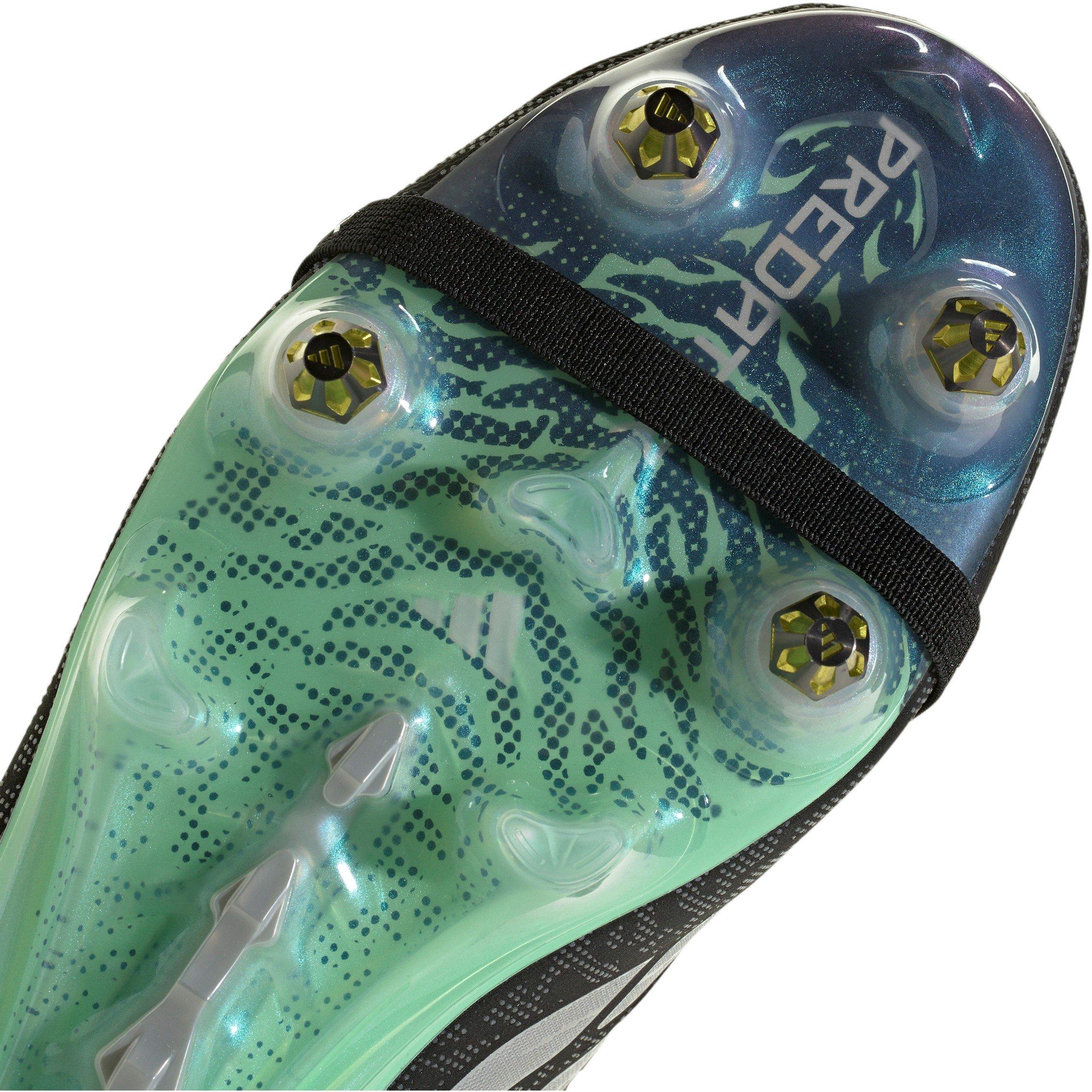 Schwarz/Minze - adidas - Mens adidas Predator Elite Fold Over Tongue Soft Ground Football Boots - 7