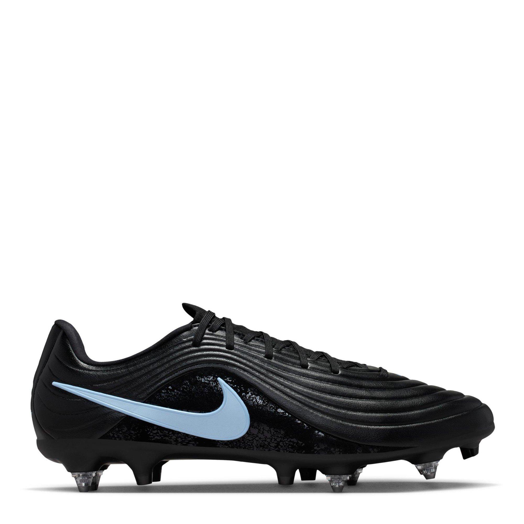 Nike Men's Tiempo Academy Adults Soft Ground Football Boots - Black/Blue - 7 (41)