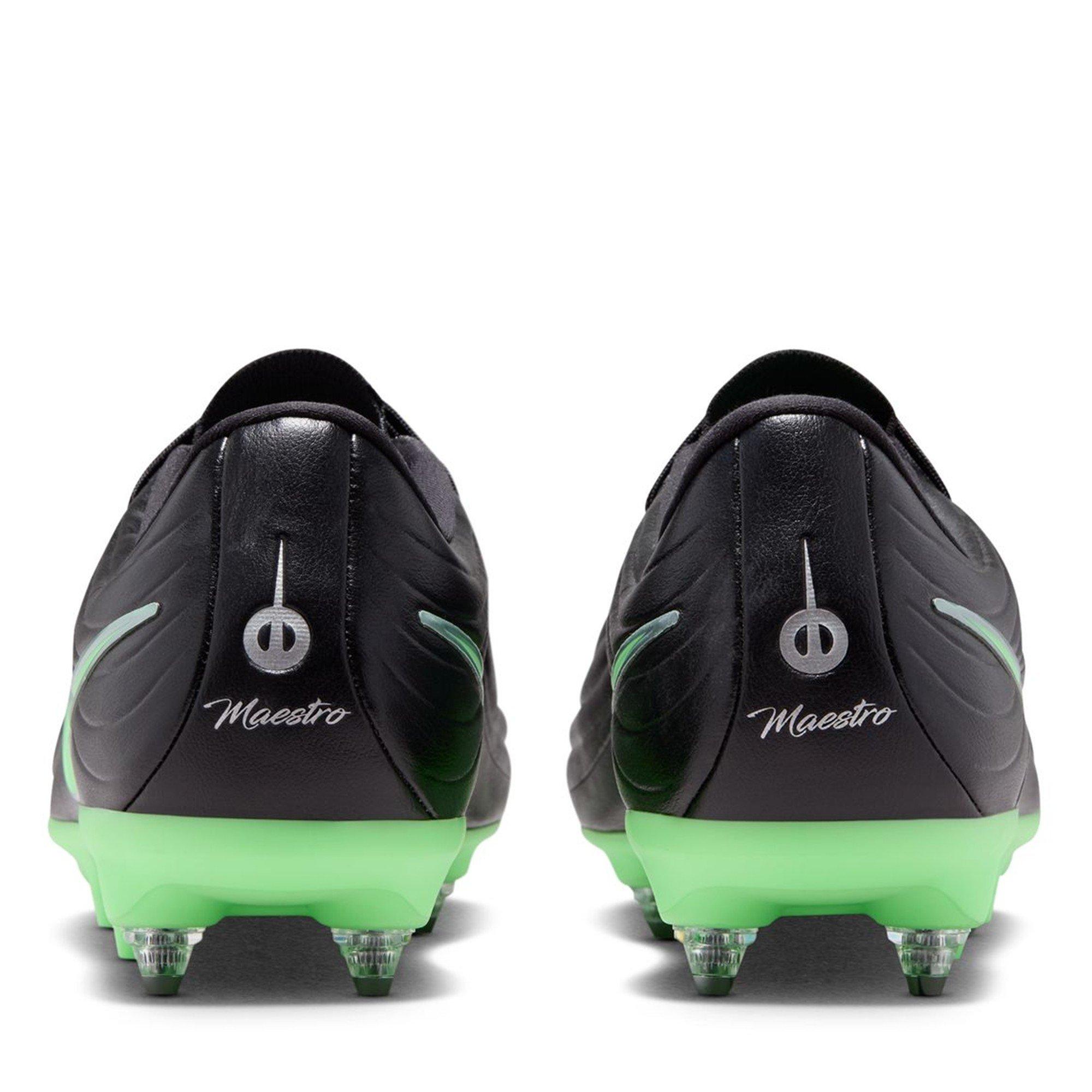Black/Green - Nike - Tiempo Academy Adults Soft Ground Football Boots - 5