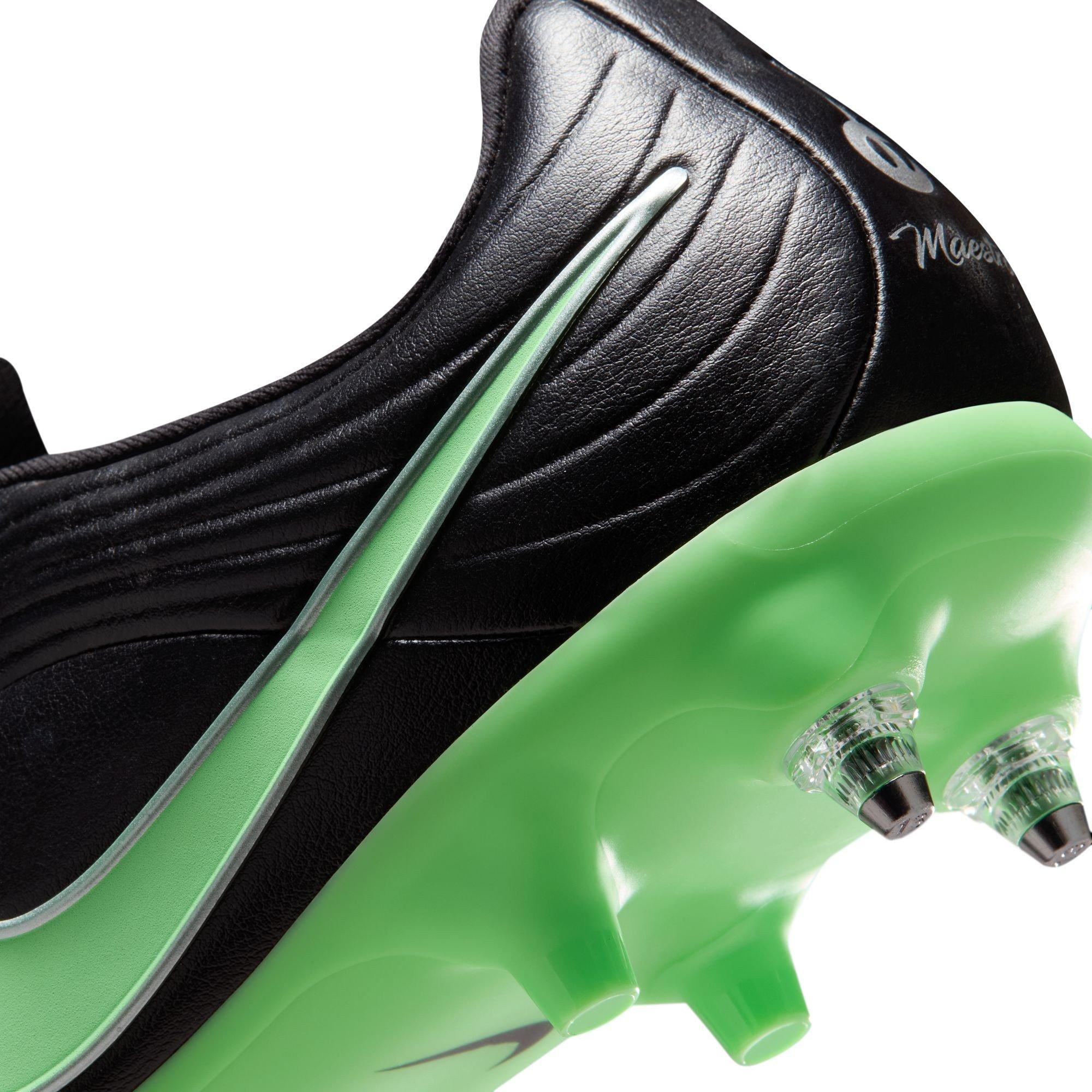 Black/Green - Nike - Tiempo Academy Adults Soft Ground Football Boots - 8