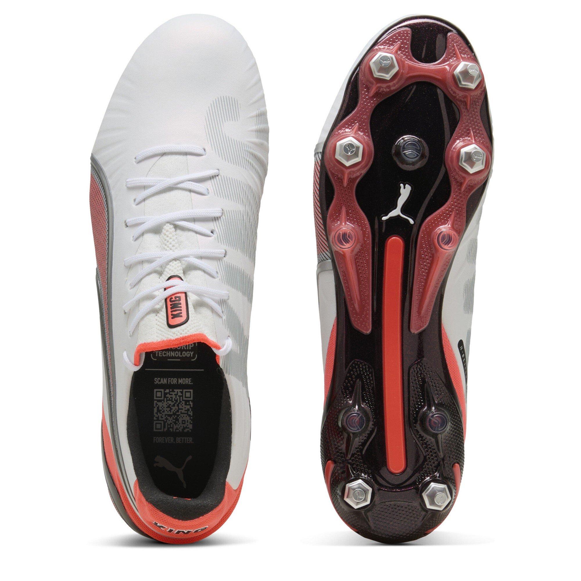 Puma White-Pum - Puma - Men's King .1 Soft Ground Football Boots - 3