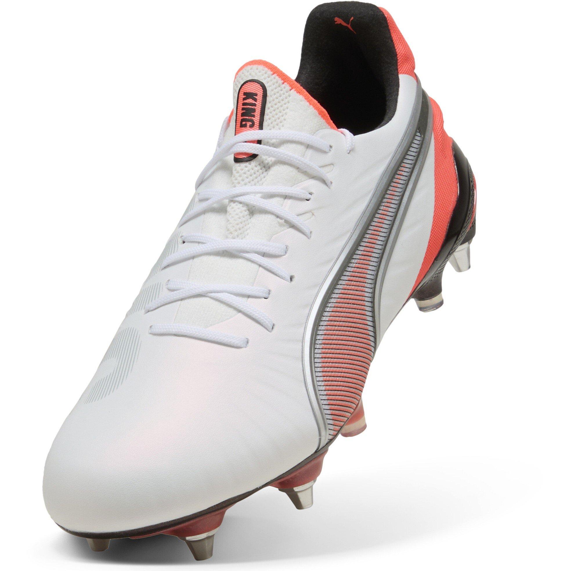 Puma White-Pum - Puma - Men's King .1 Soft Ground Football Boots - 6