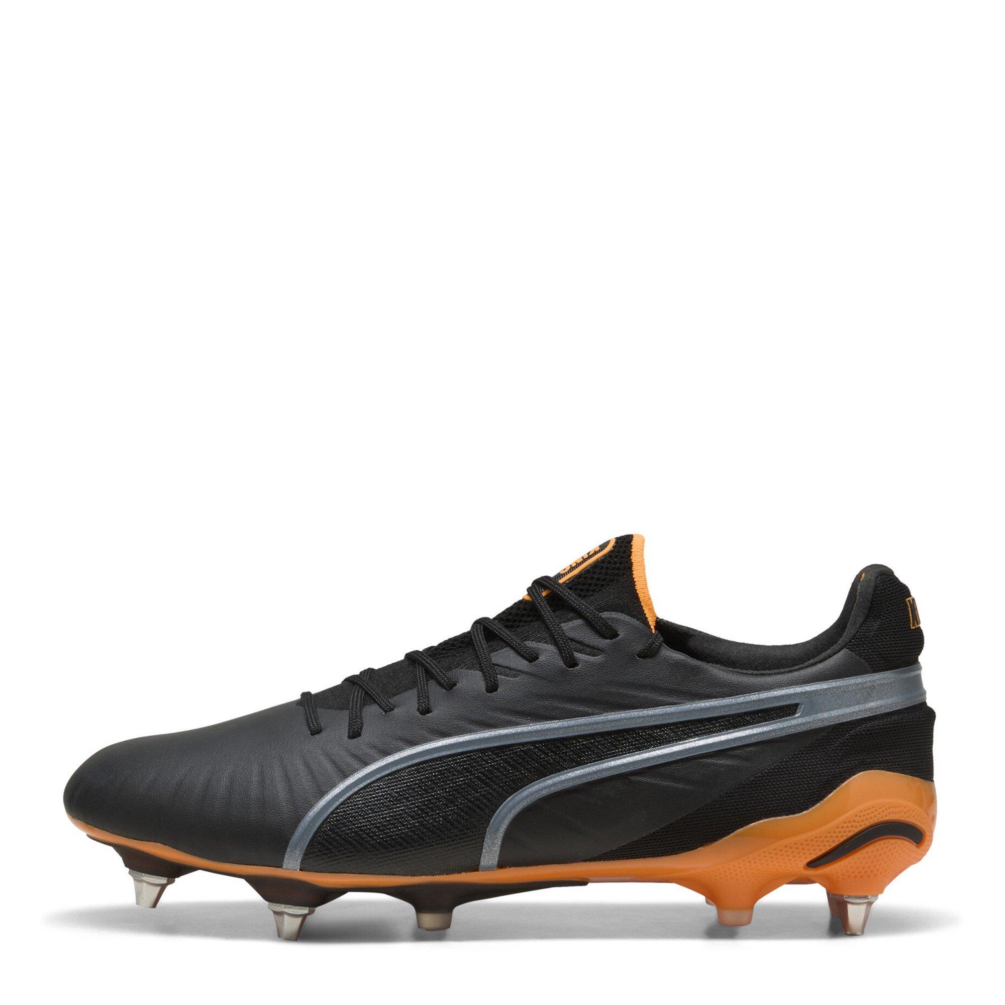 Zwart/Oranje - Puma - King .1 Soft Ground Football Boots - 2