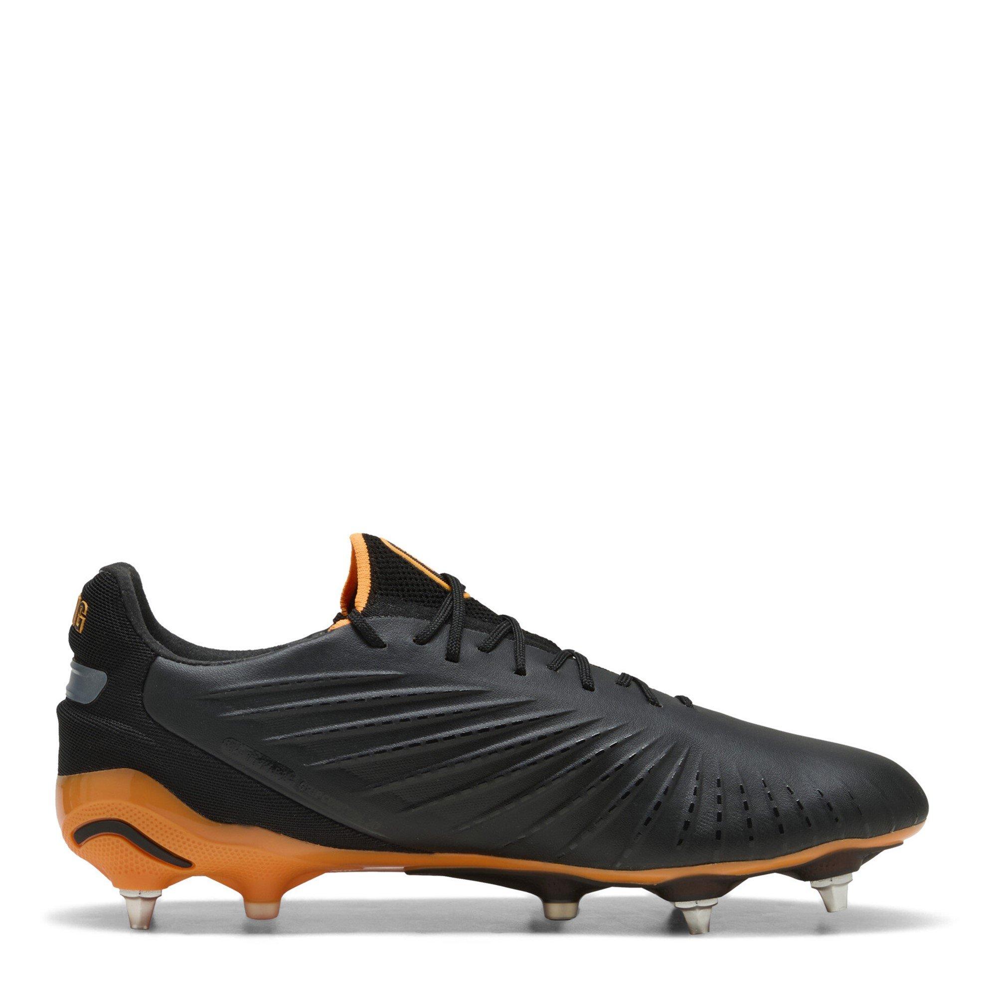 Zwart/Oranje - Puma - King .1 Soft Ground Football Boots - 4
