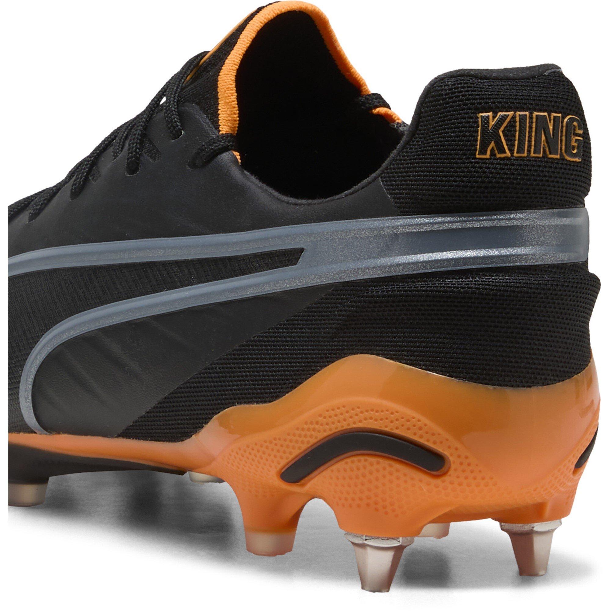 Zwart/Oranje - Puma - King .1 Soft Ground Football Boots - 5
